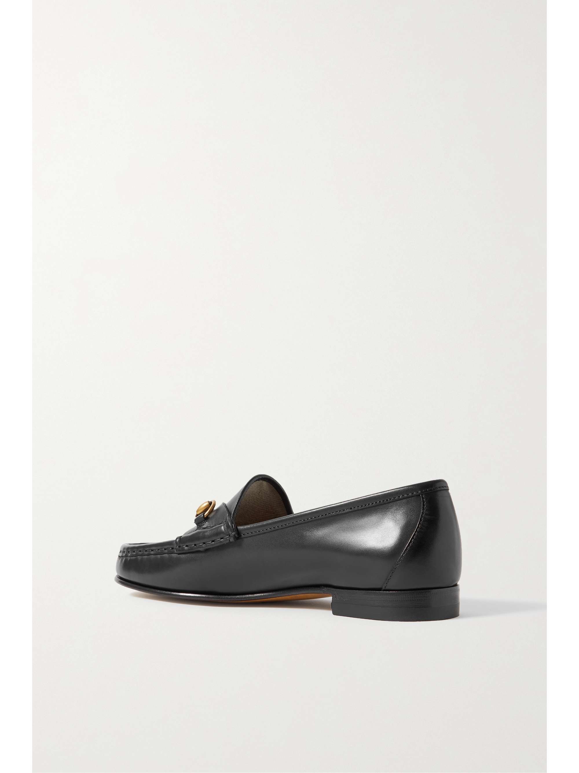 GUCCI Frame horsebit-detailed leather loafers