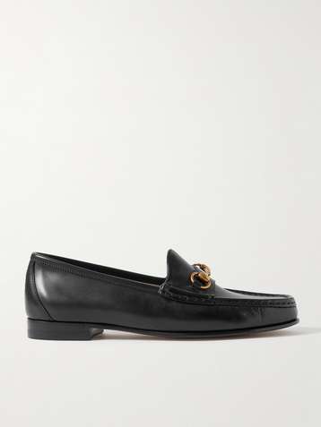 Gucci Leather Penny Loafers - Farfetch