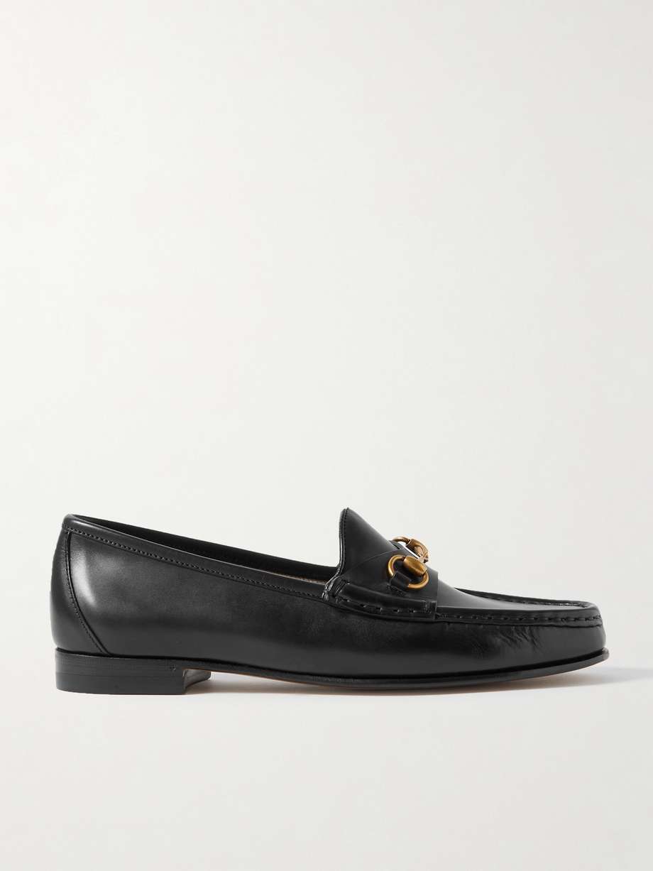 GUCCI Horsebitdetailed leather loafers NETAPORTER