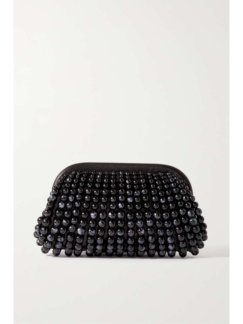 Cult Gaia Nia Embellished Leather Clutch