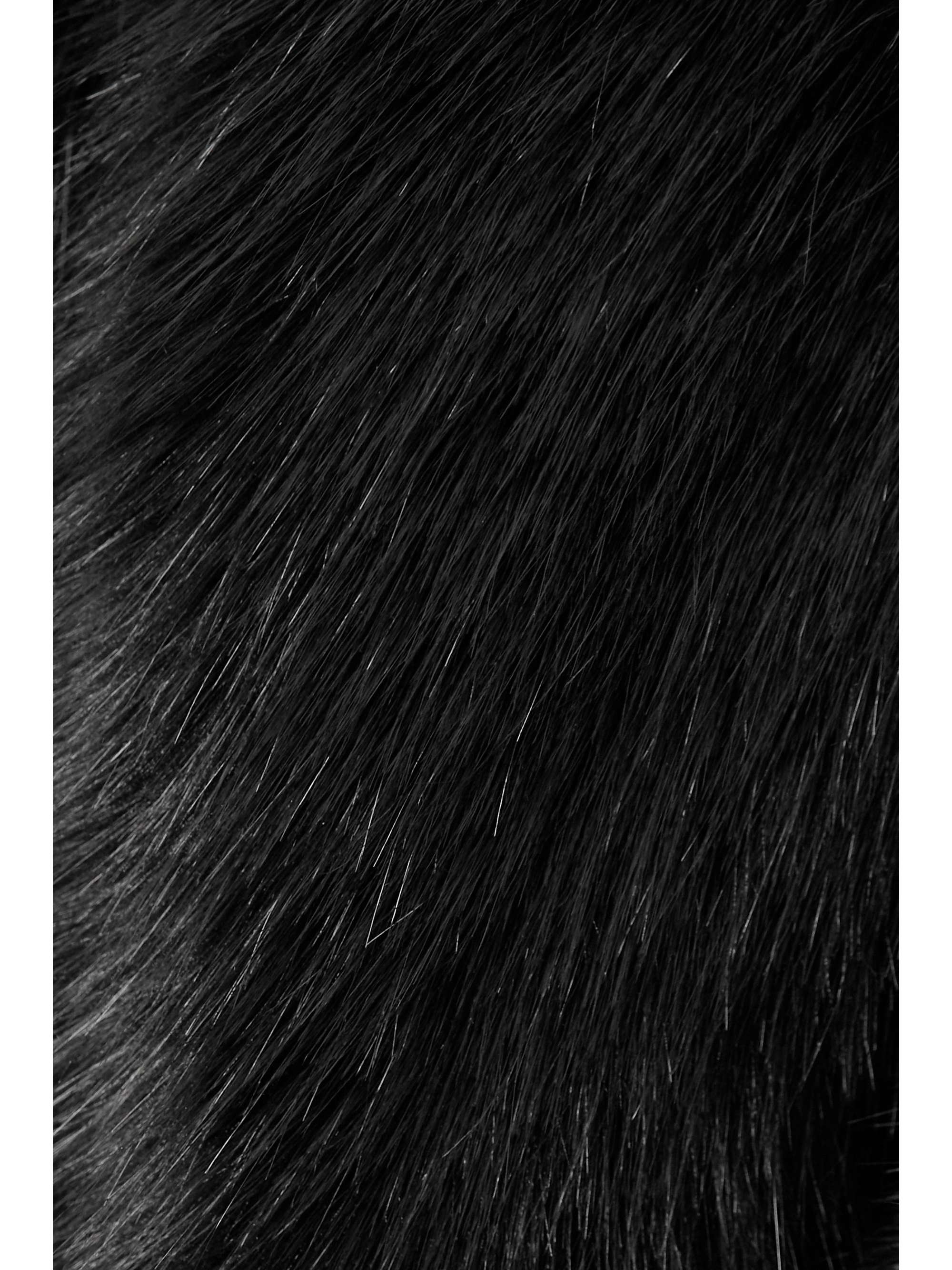 BALMAIN Faux fur and wool jacket