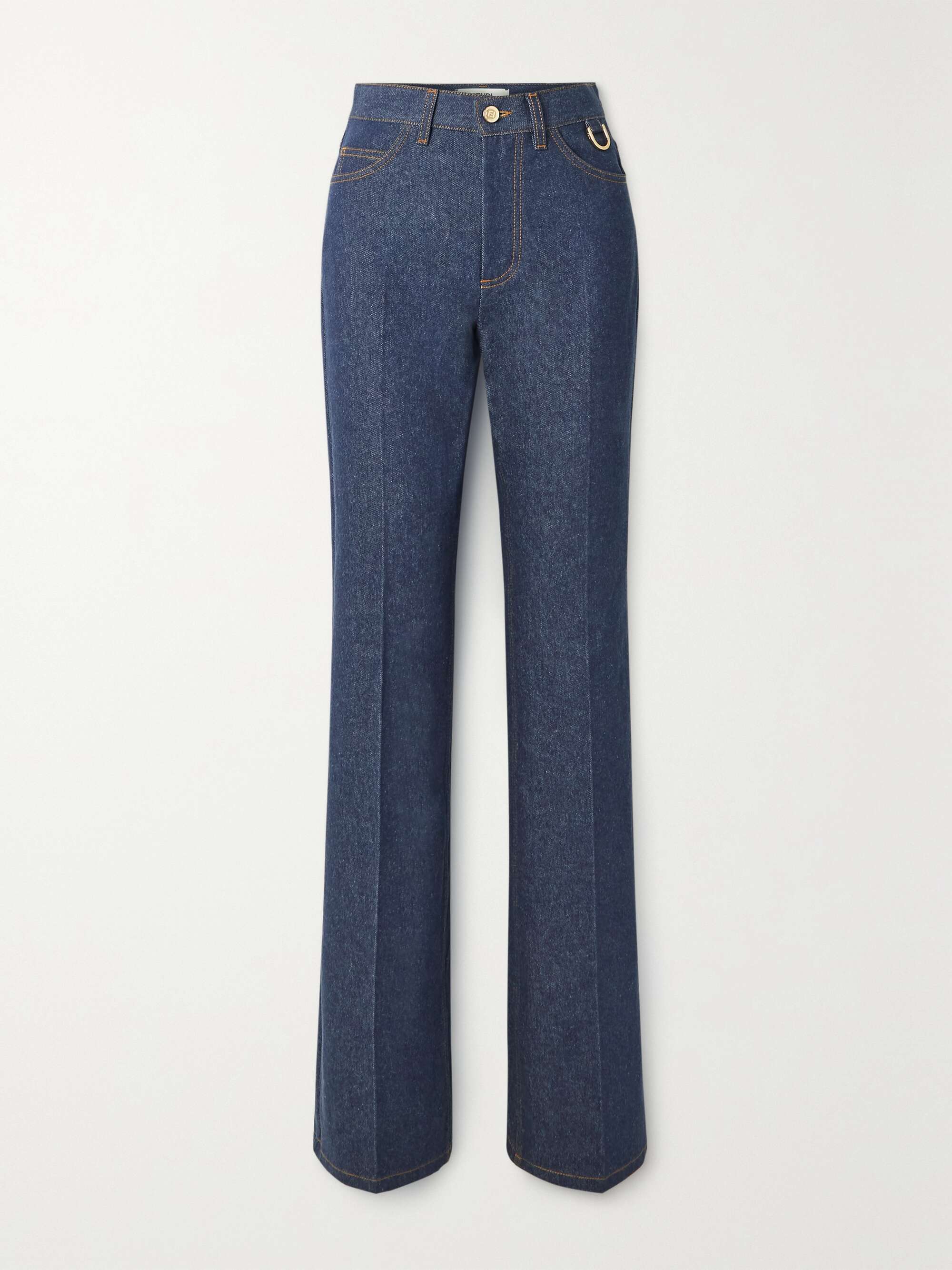 FENDI High-rise straight-leg jeans | NET-A-PORTER