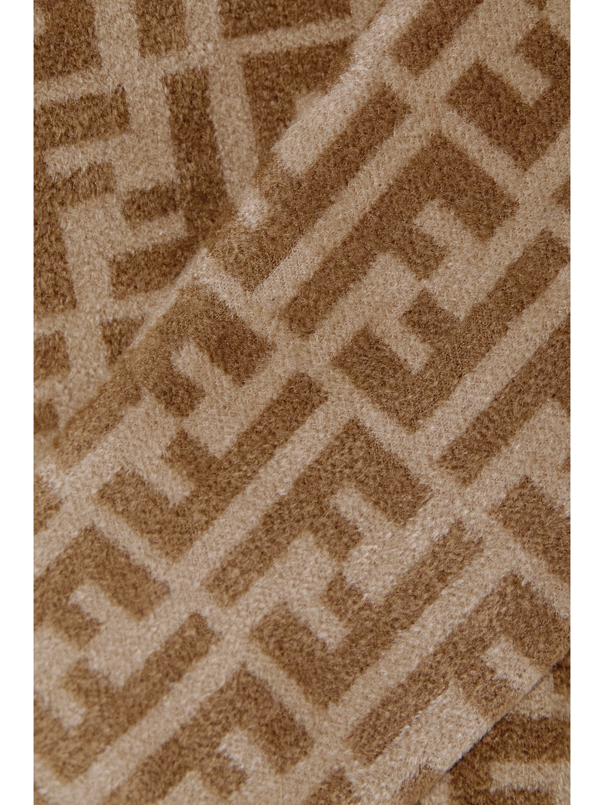 Fendi Brown Ff Logo Knitted Crop Top | ModeSens