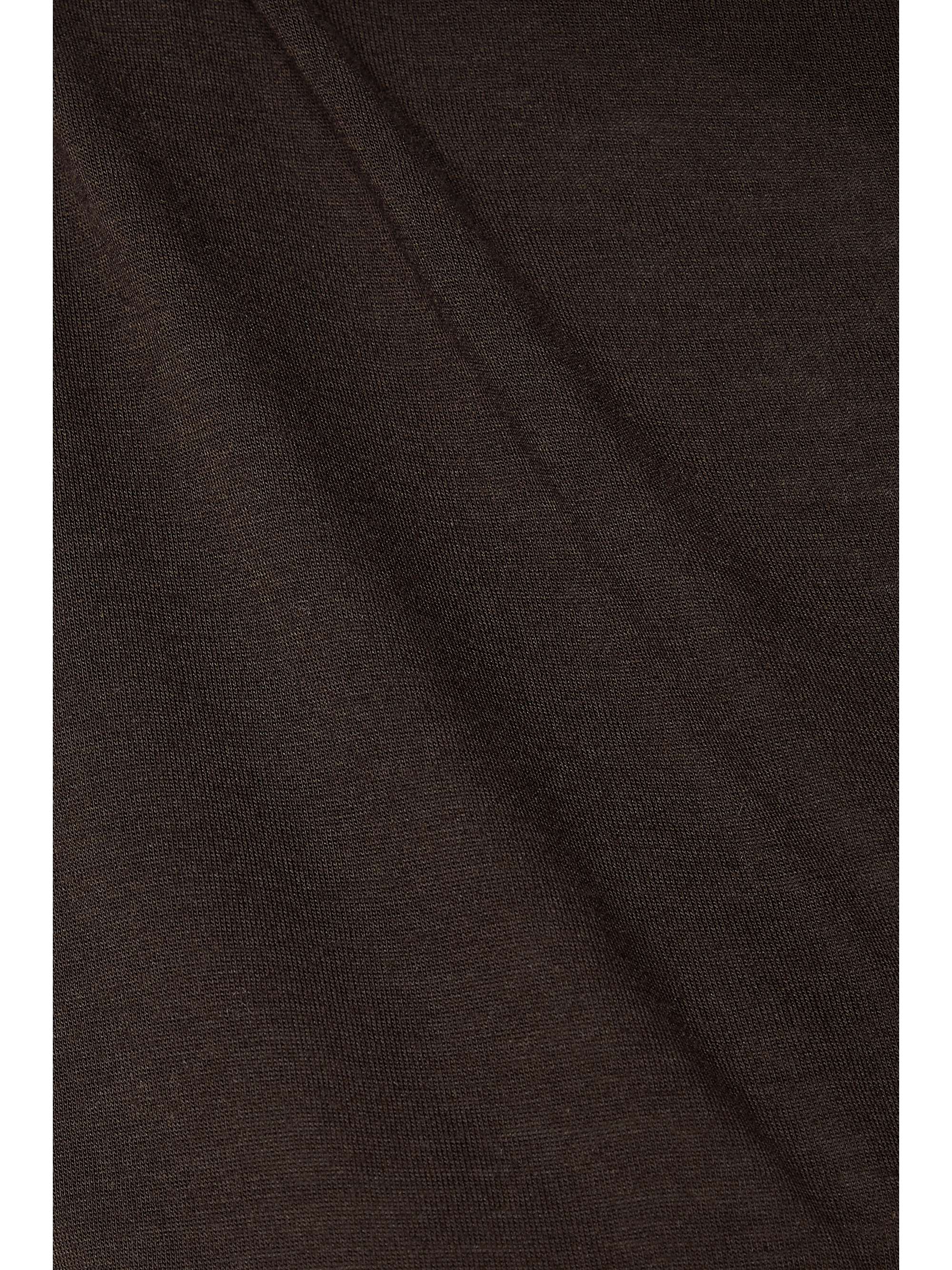 RICK OWENS Jade cropped twist-front stretch-jersey top