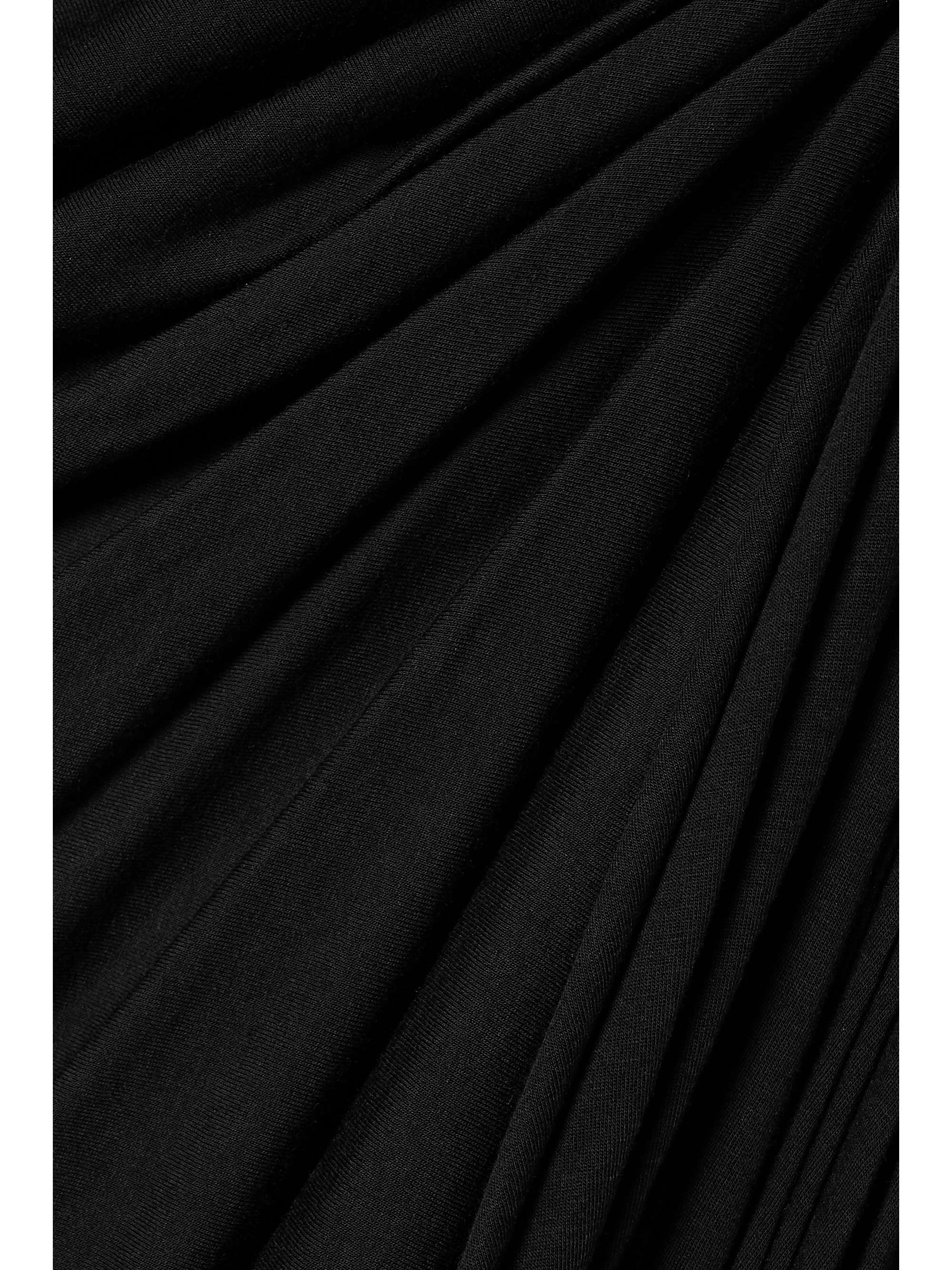 RICK OWENS Stevie 不对称垂坠平纹布半身裙