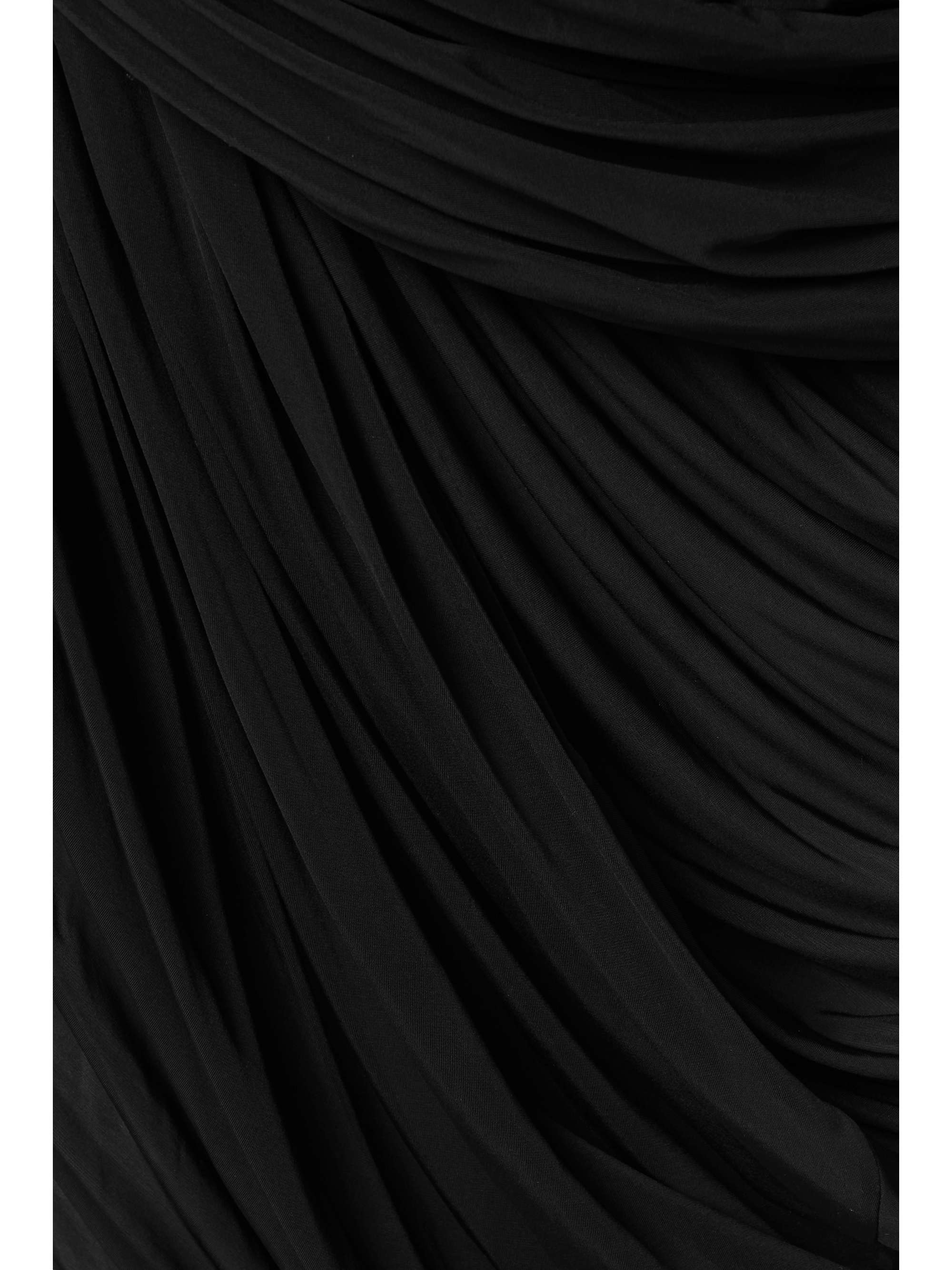 RICK OWENS One-shoulder draped stretch-jersey gown