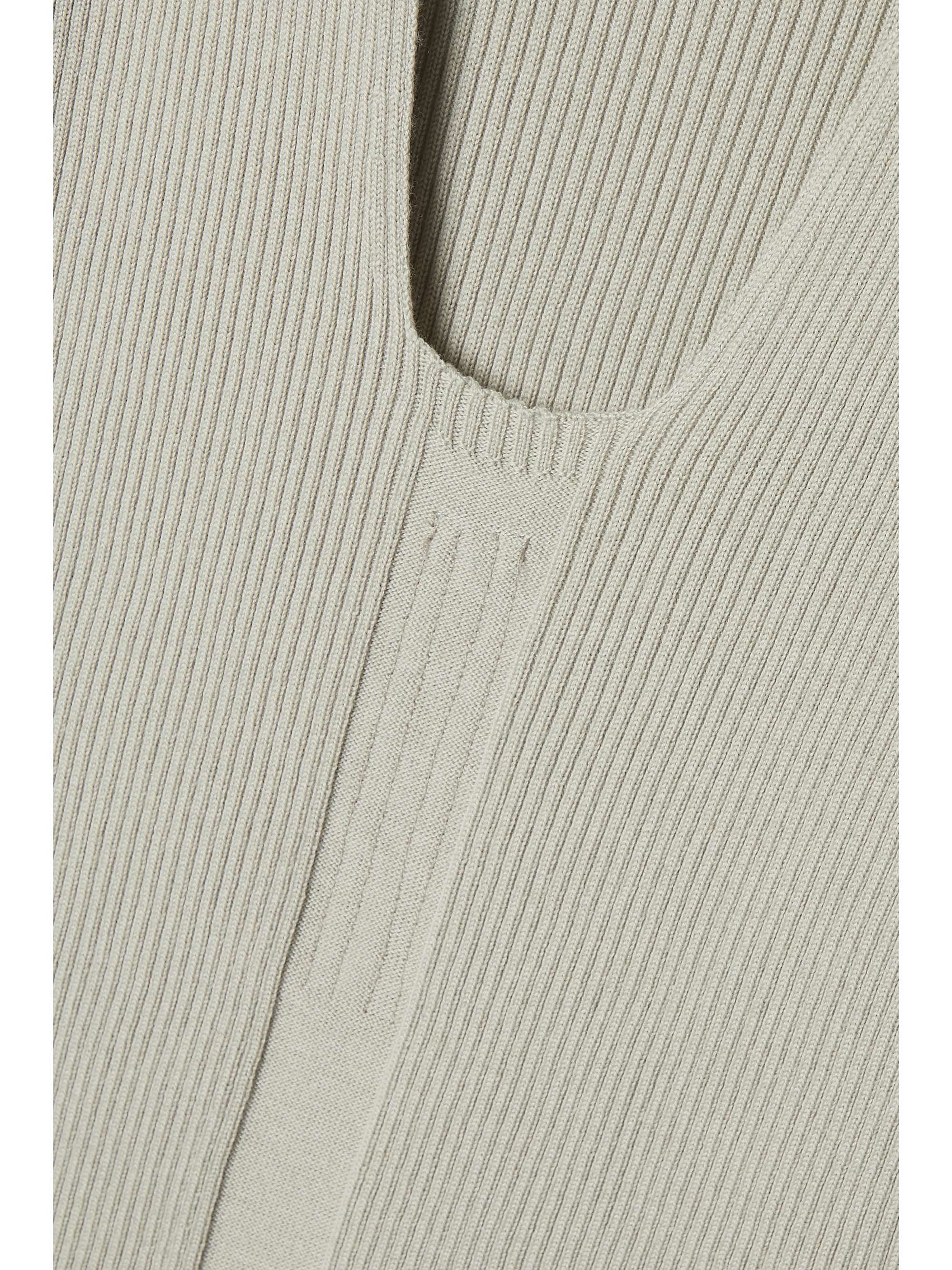 RICK OWENS Open-back ribbed wool top