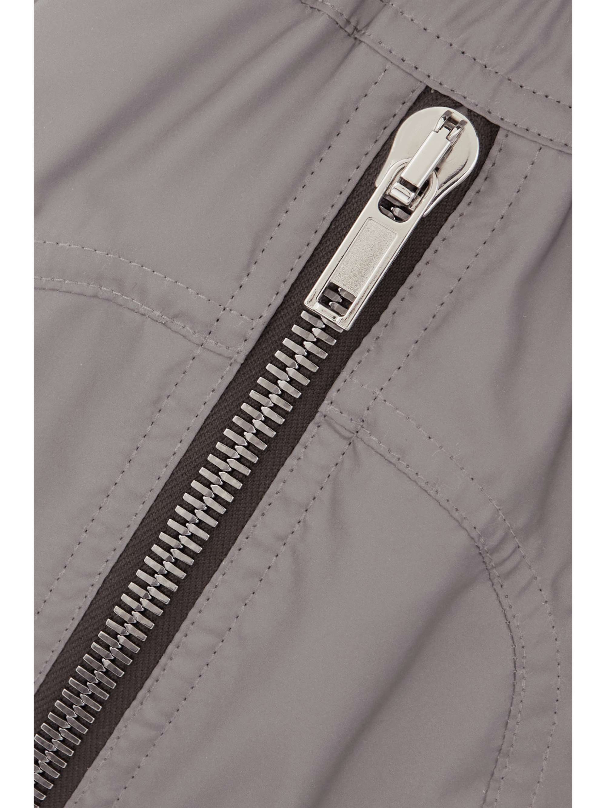 RICK OWENS Zip-detailed shell skinny cargo pants