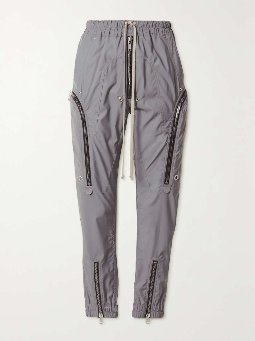 Rick Owens Zip-detailed Shell Skinny Cargo Pants