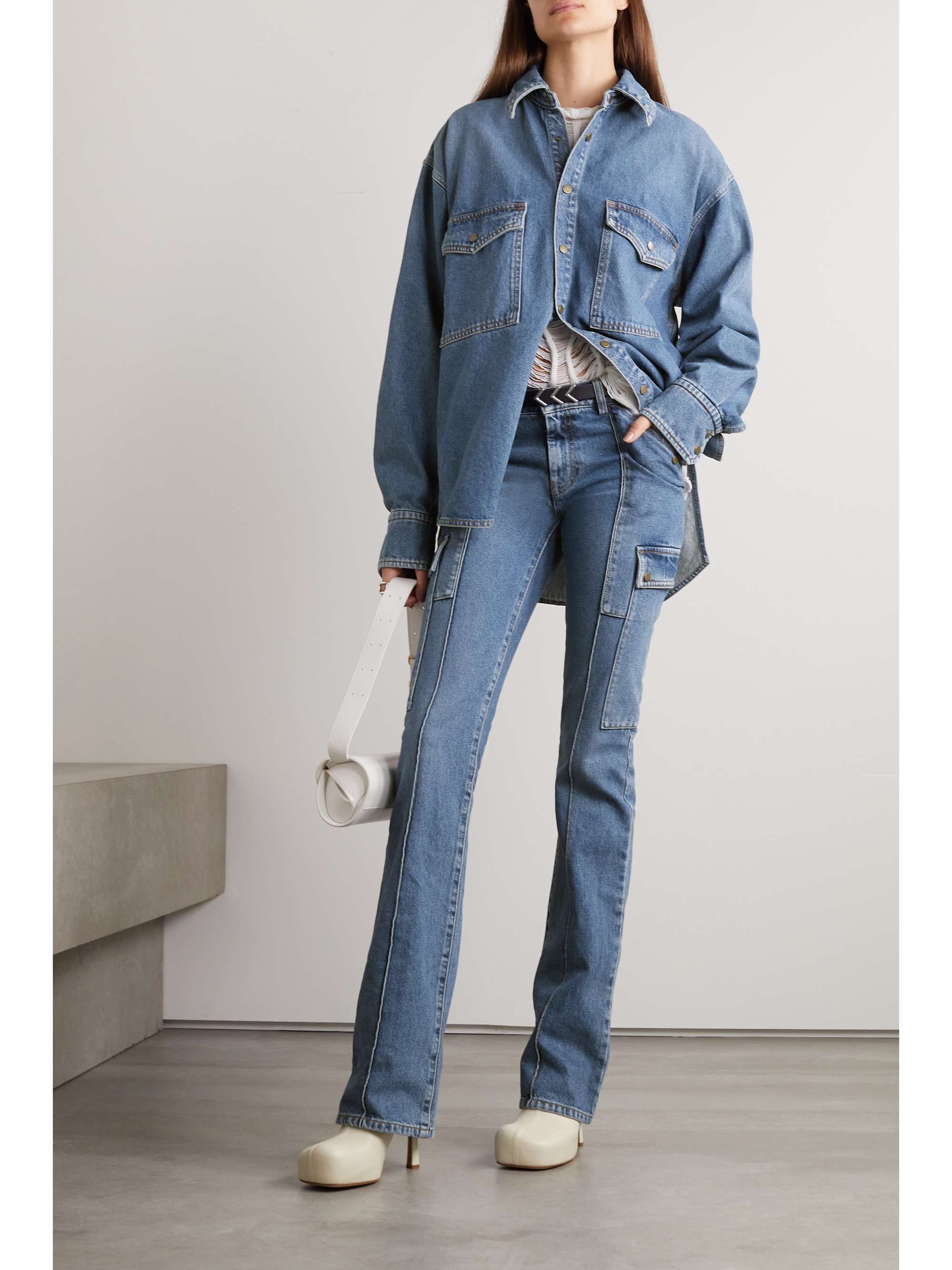 PETAR PETROV Maxine oversized denim shirt jacket | NET-A-PORTER