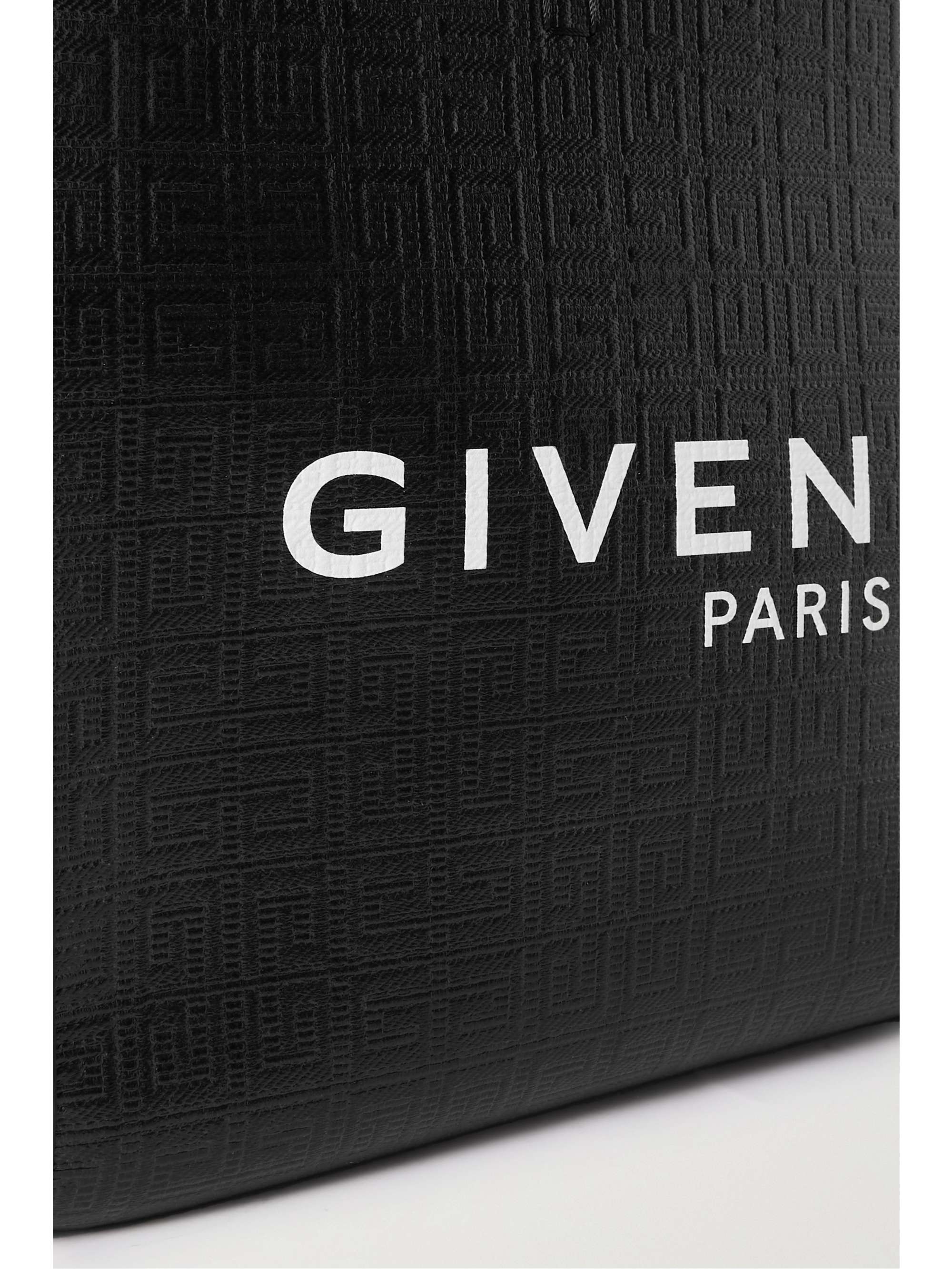 GIVENCHY G medium leathertrimmed embossed coatedcanvas tote NETA