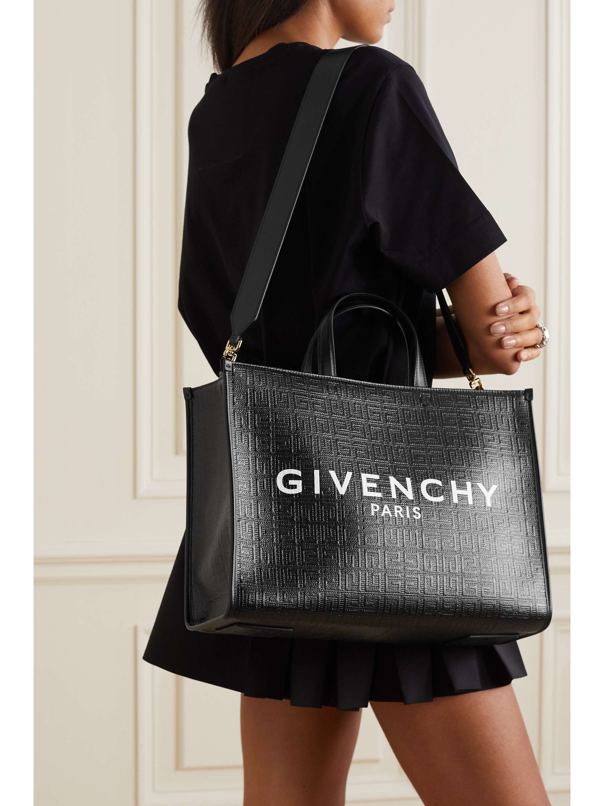 Givenchy Medium Bond Shopping Bag in Grey Blue