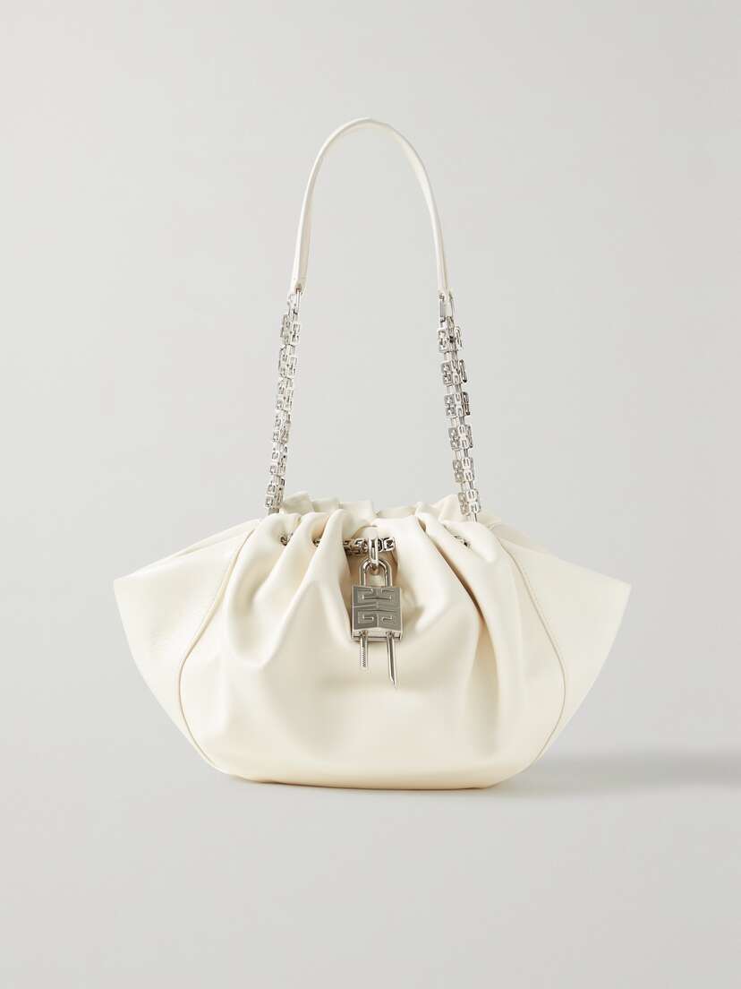 Givenchy Kenny Small Embellished Leather Shoulder Bag