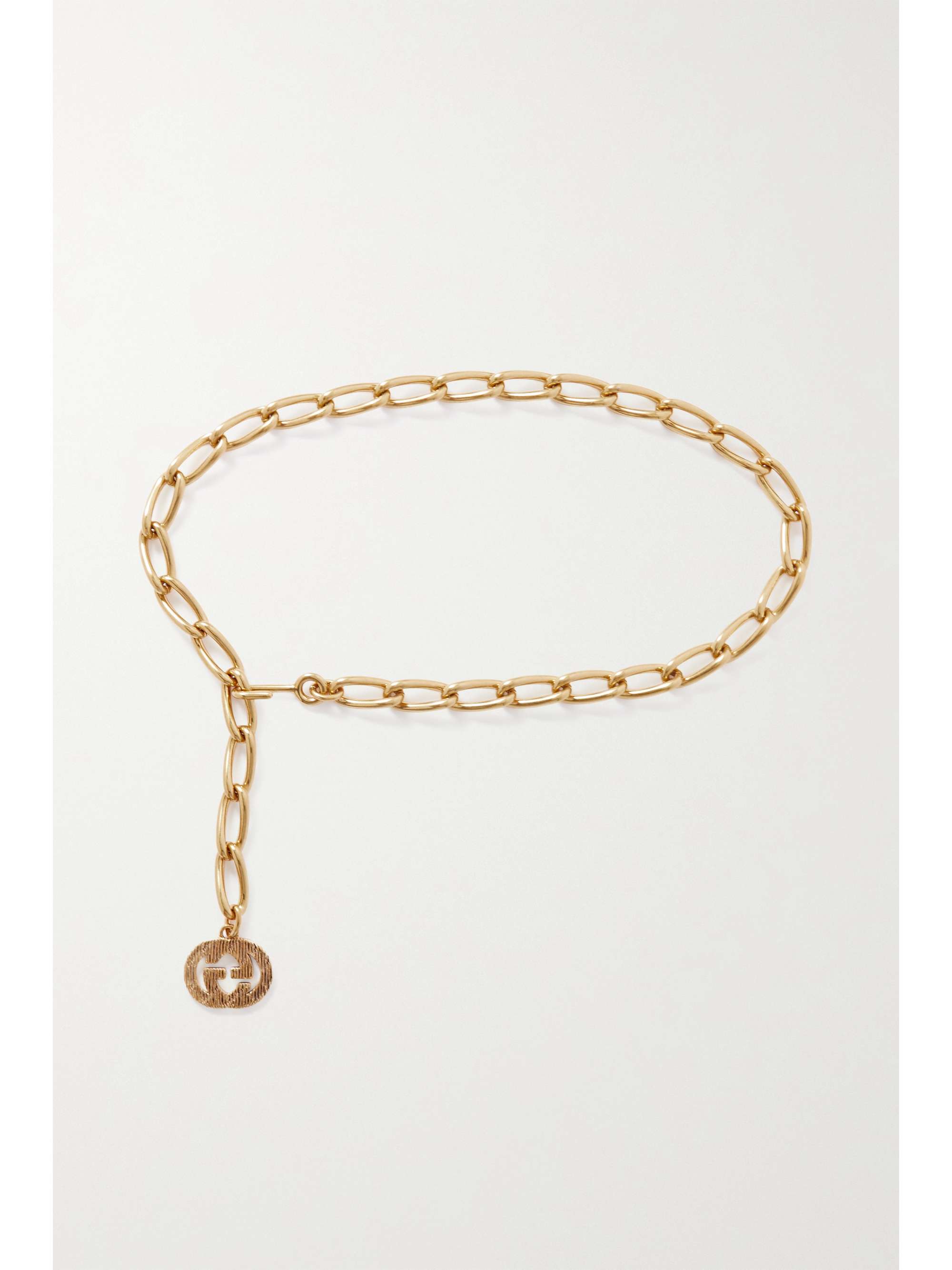 Gucci CrystalEmbellished DoubleG Chain Belt Neiman Marcus atelier