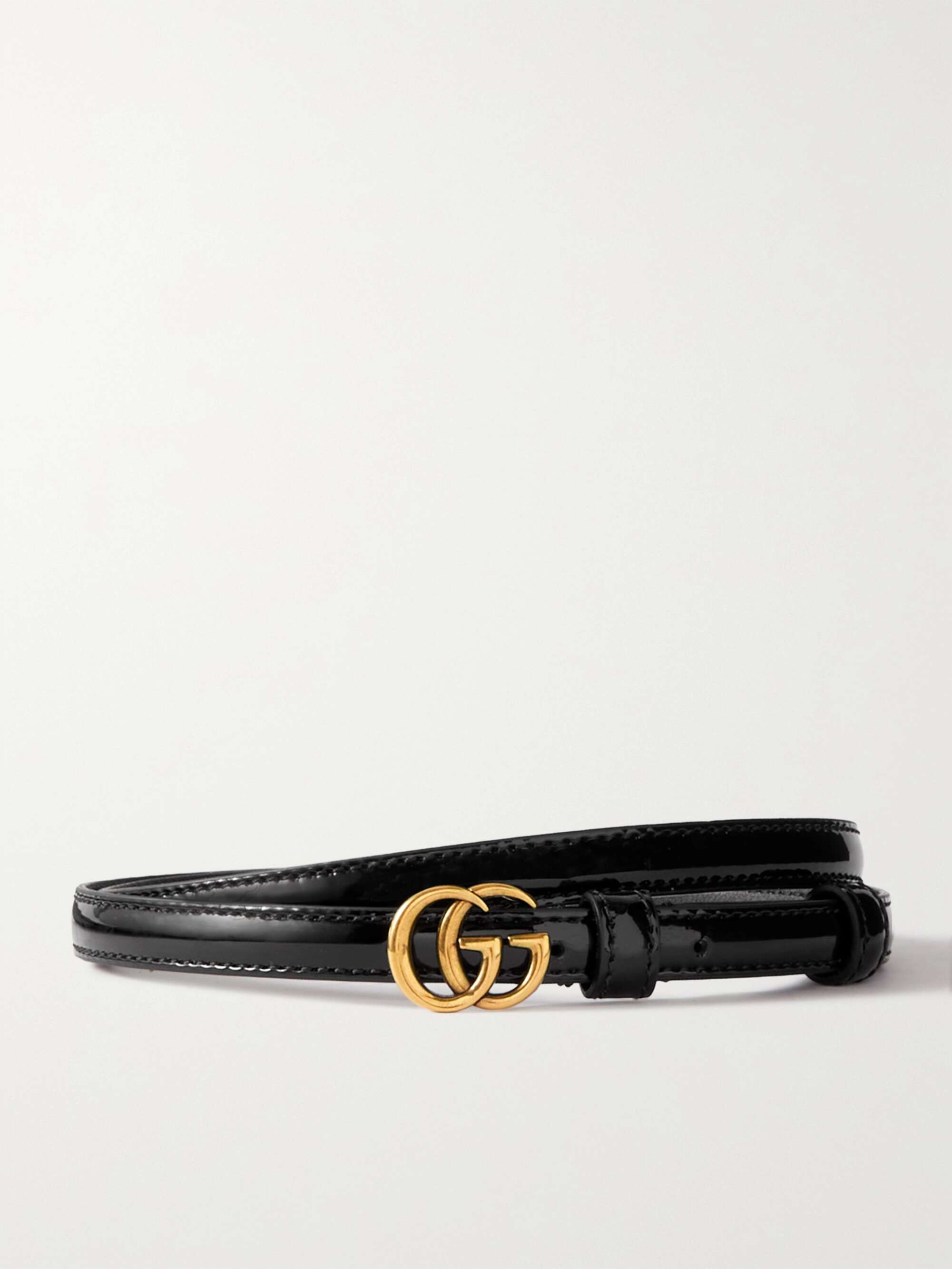 Gucci Patent-leather Belt - Women - Black Belts