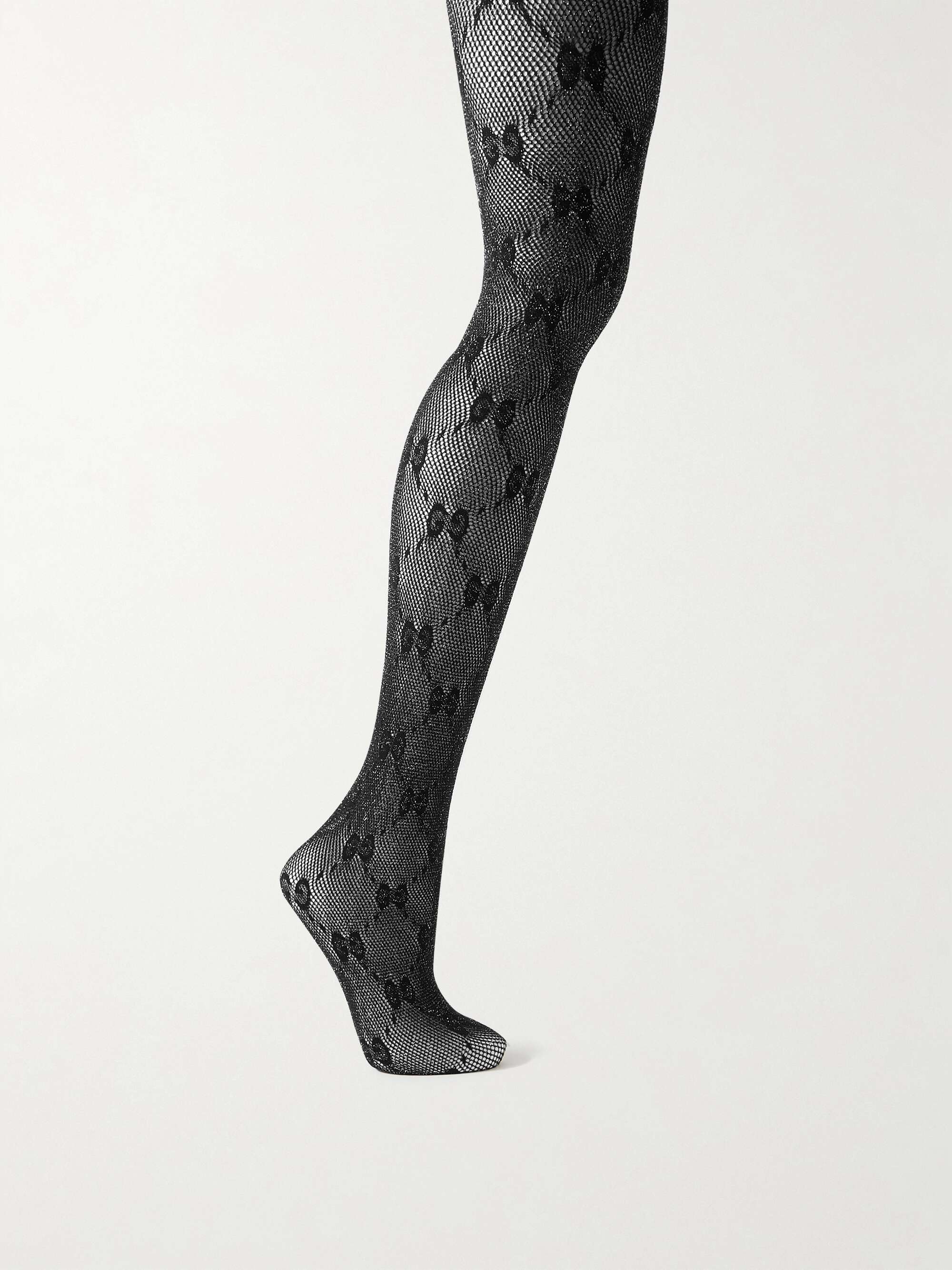 Jacquard-knit tights