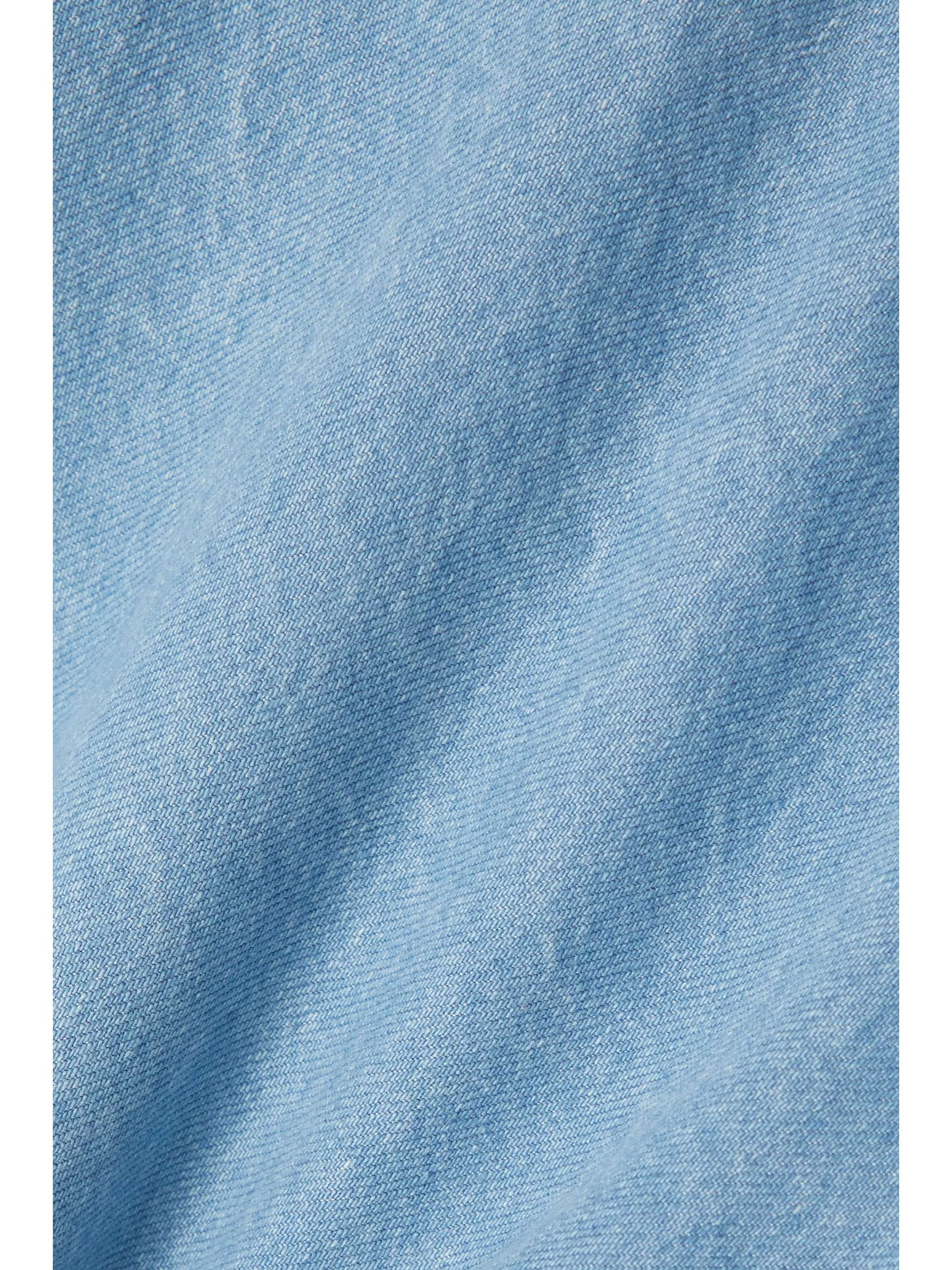 MARQUES' ALMEIDA One-shoulder tie-detailed frayed denim top