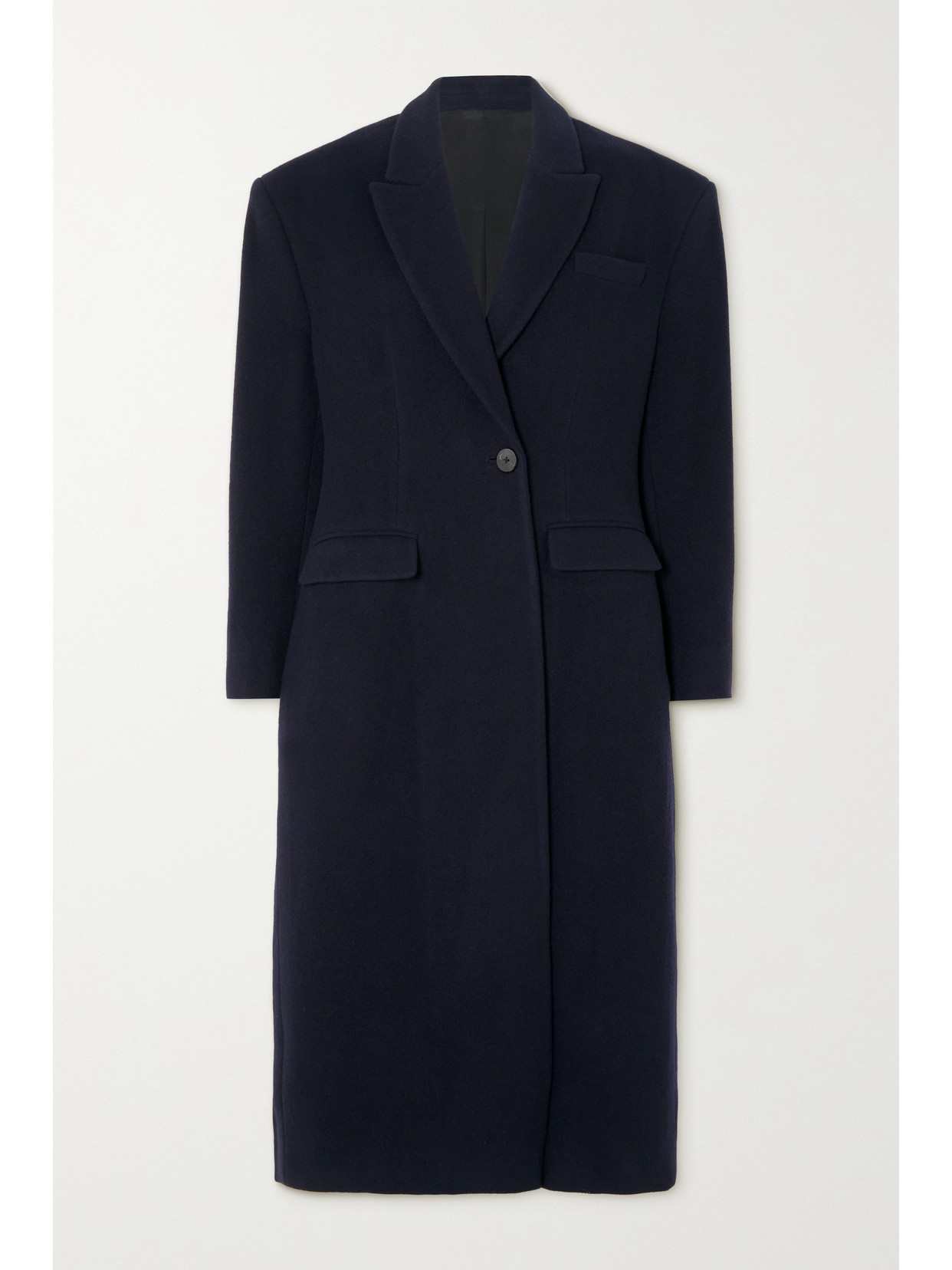 Bouguessa Zendaya Wool-blend Felt Coat - Blue