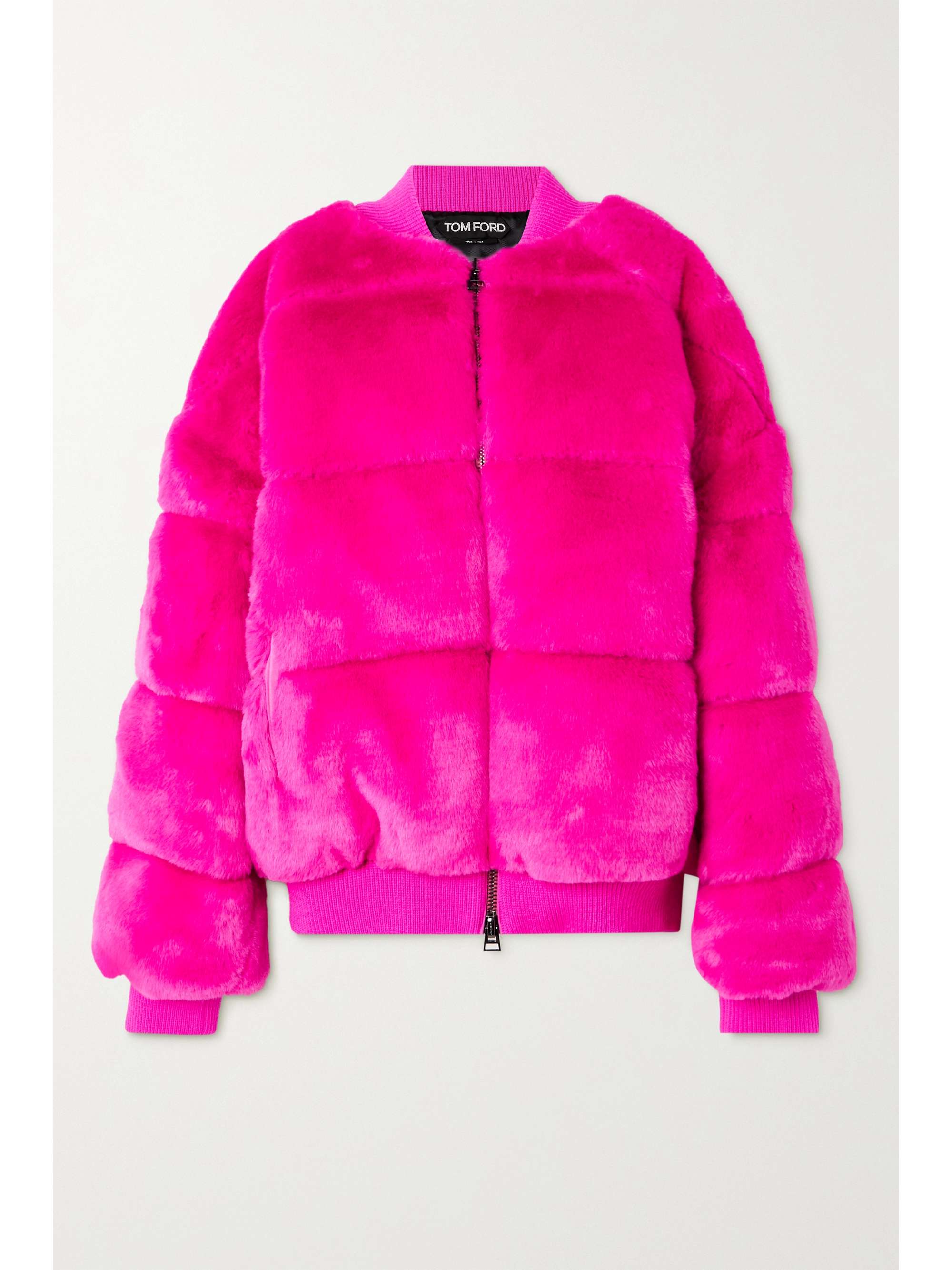TOM FORD Faux fur down bomber jacket