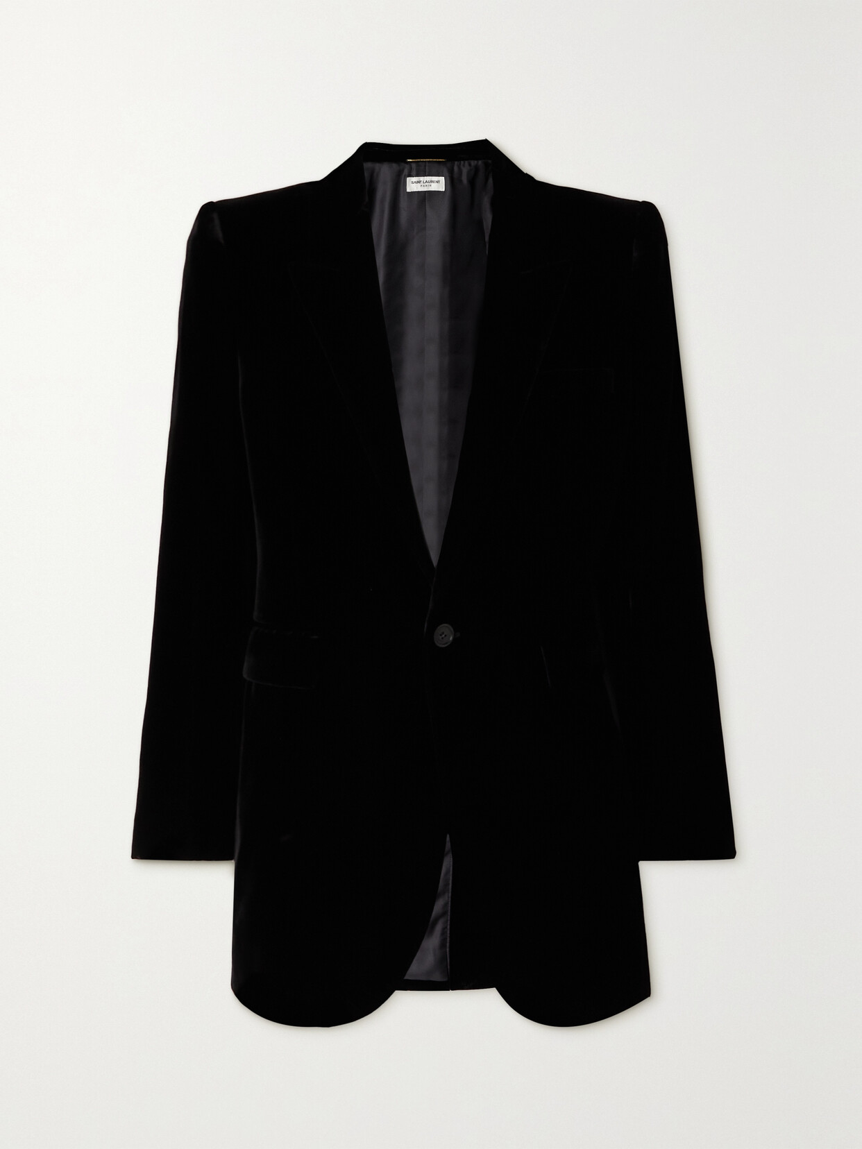 Saint Laurent Velvet Blazer In Black ModeSens