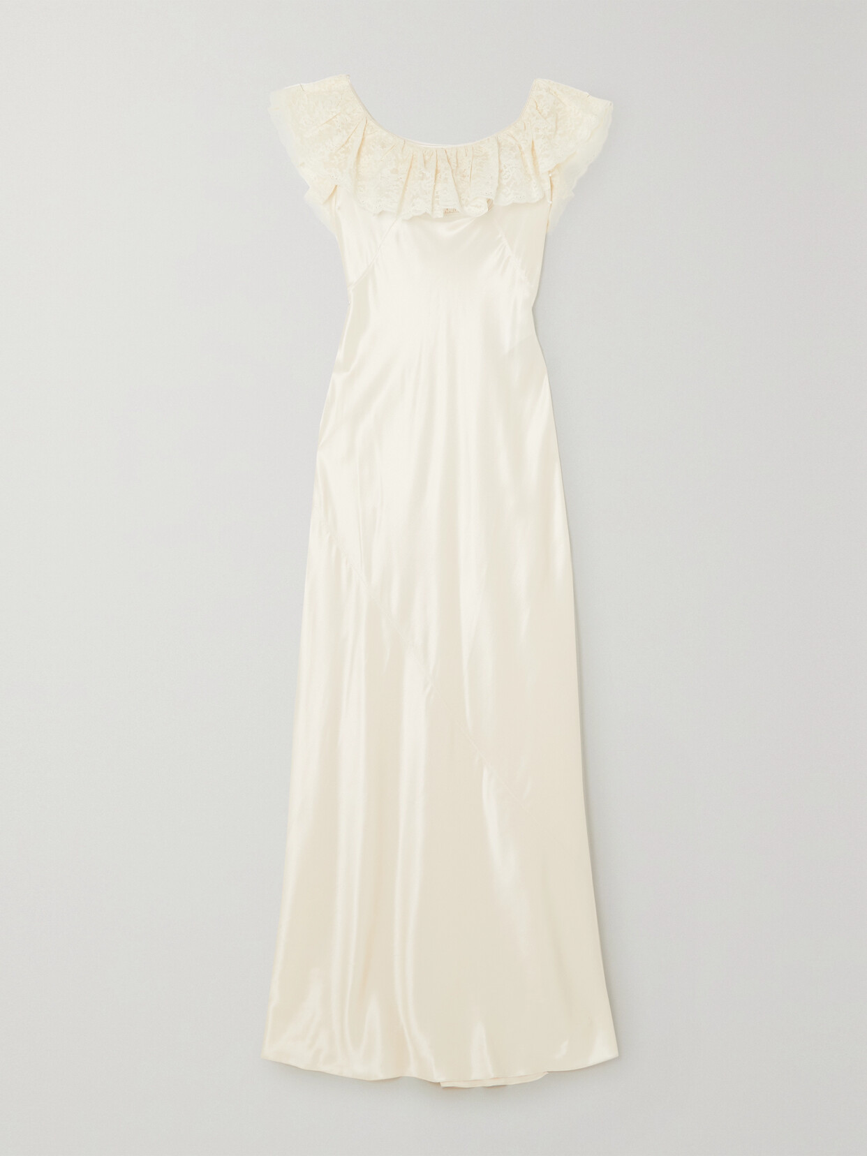 chinese dress ladies YSL Rive Gauche White Lace Embellished Dress  Vintage Grace