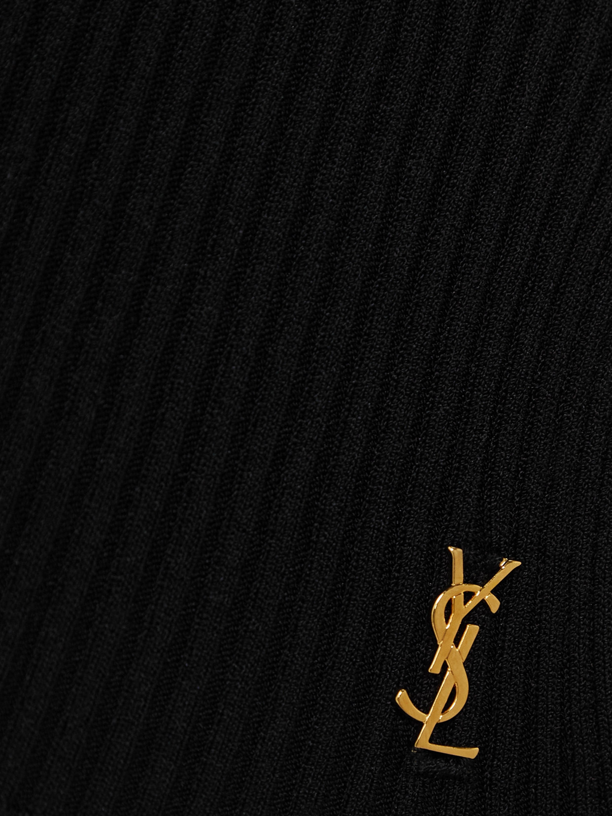 Ribbed-Knit Polo Sweater