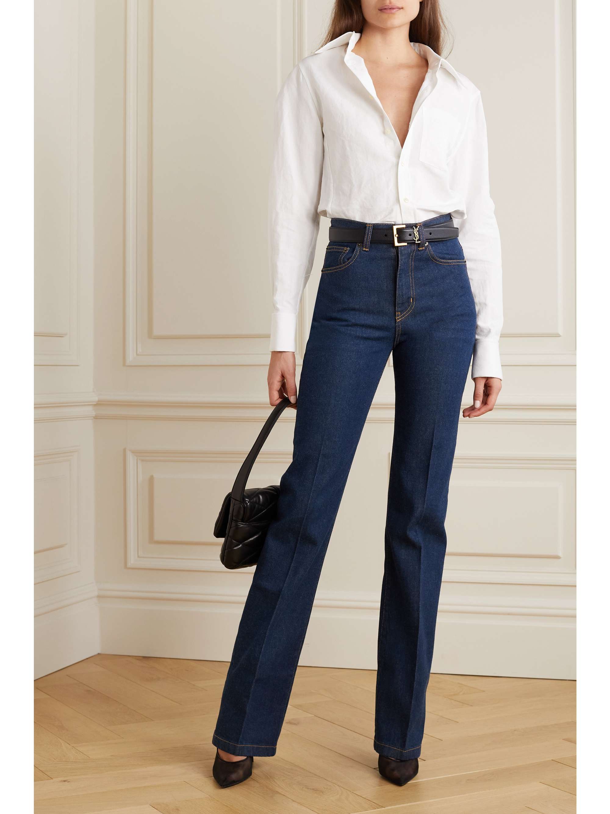 SAINT LAURENT High-rise flared jeans | NET-A-PORTER