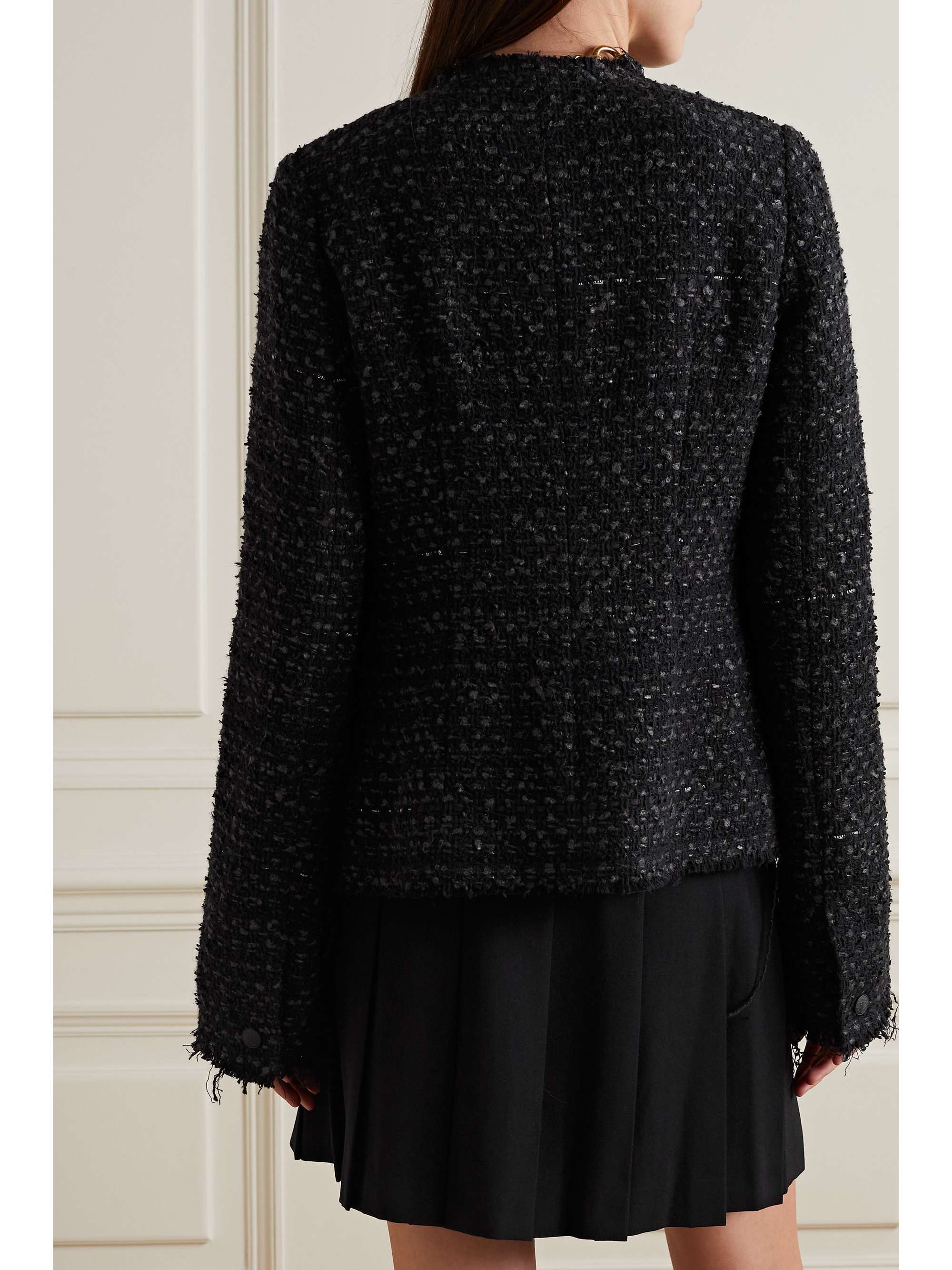 RAG & BONE Ezra distressed tweed jacket
