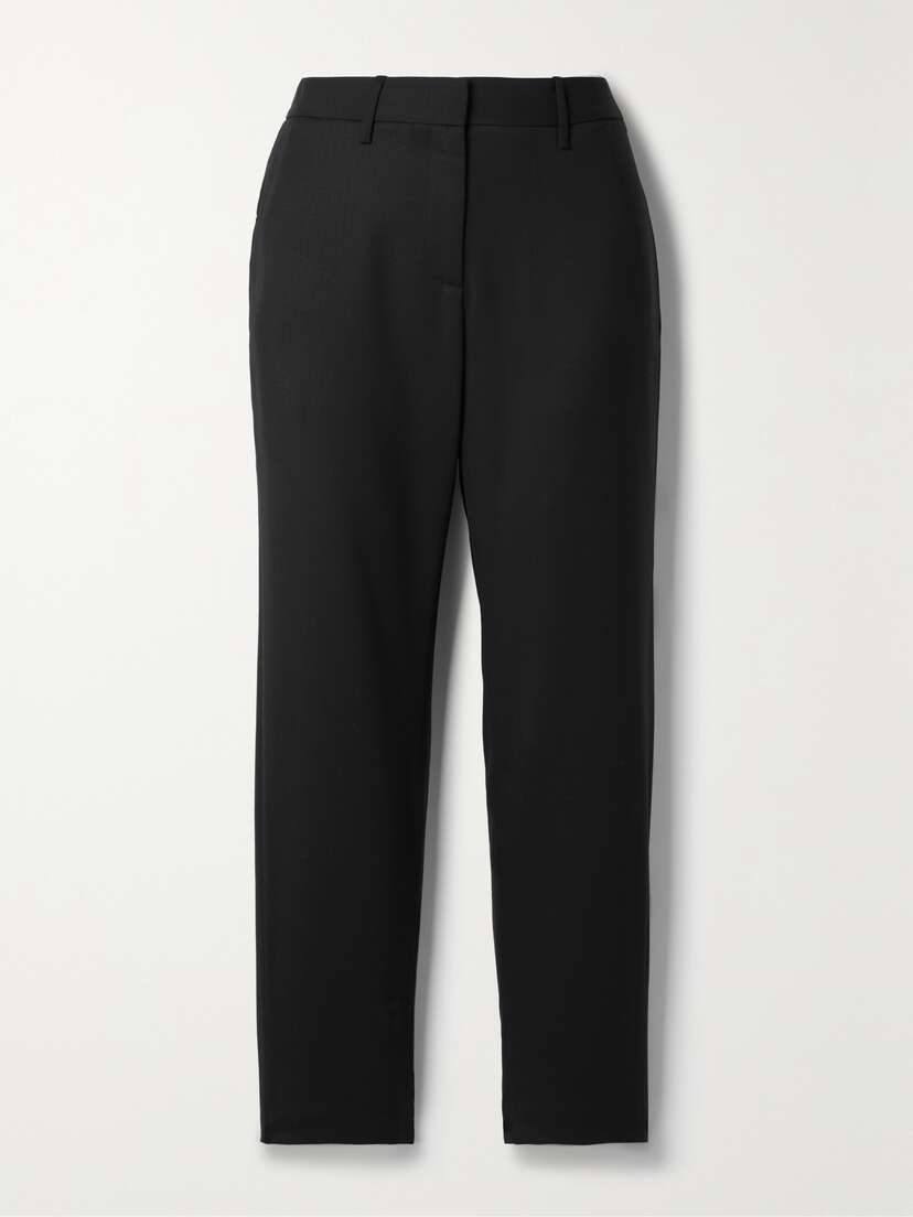 Nili Lotan Tel Aviv Wool-blend Twill Straight-leg Pants