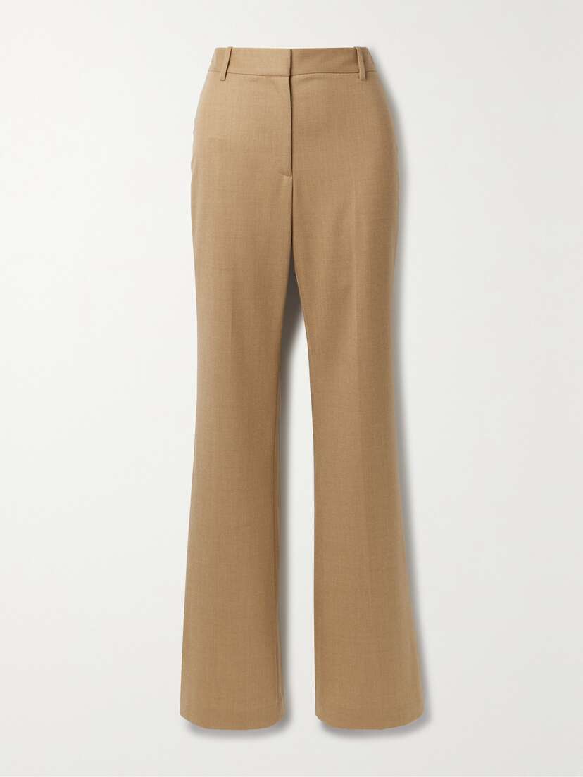 Nili Lotan Corette Wool-blend Twill Straight-leg Pants