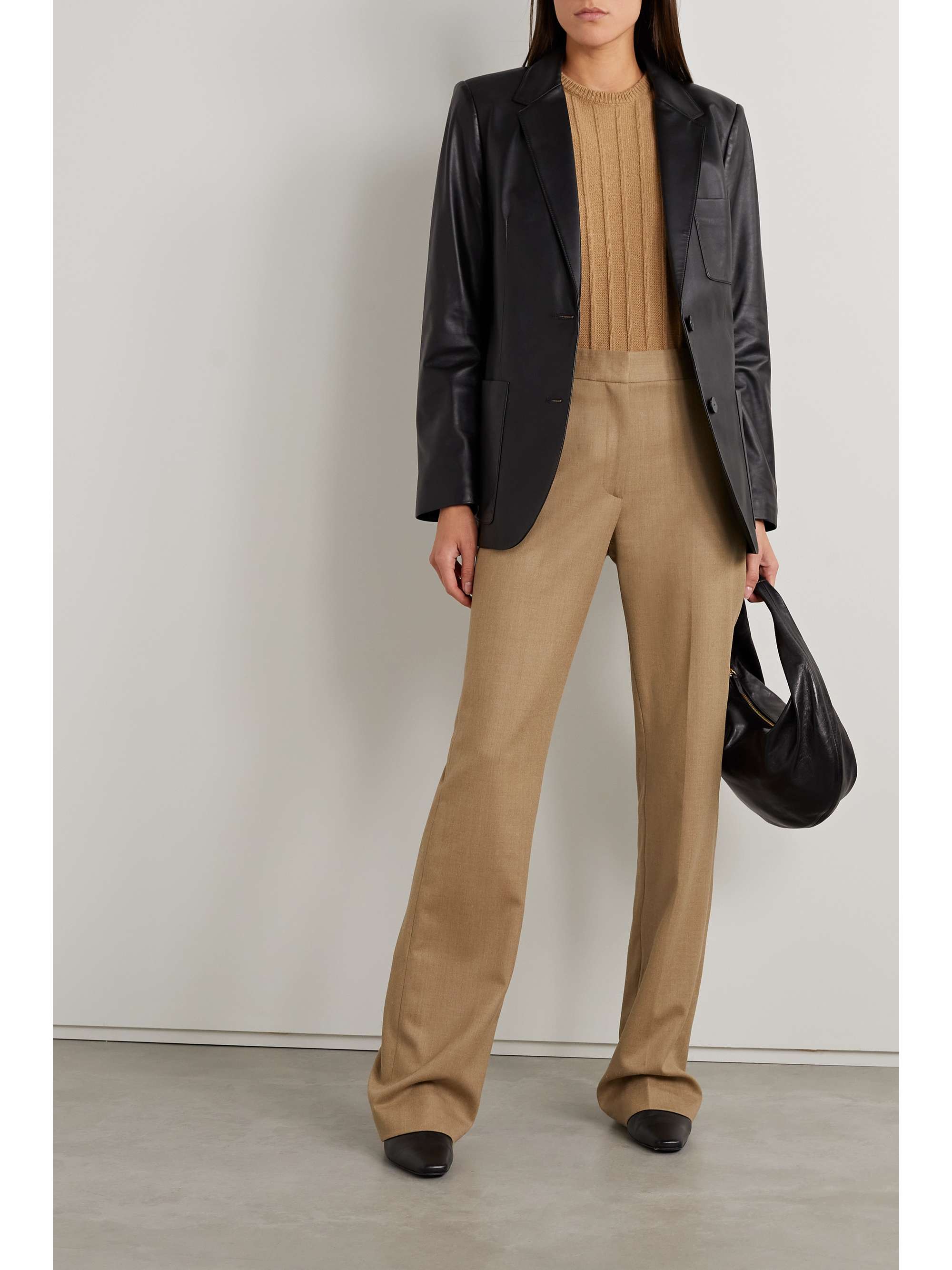 NILI LOTAN Corette wool-blend twill straight-leg pants