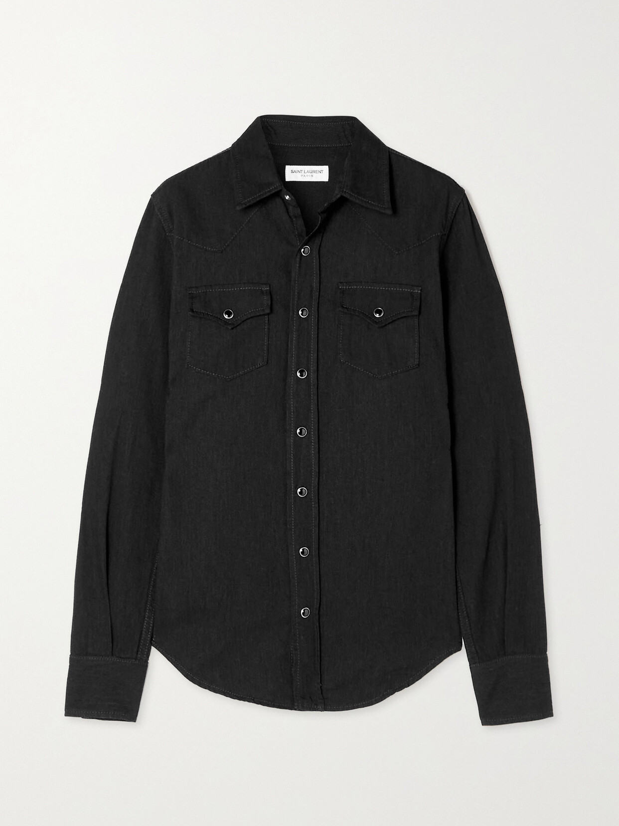 SAINT LAURENT Denim Shirt - Black