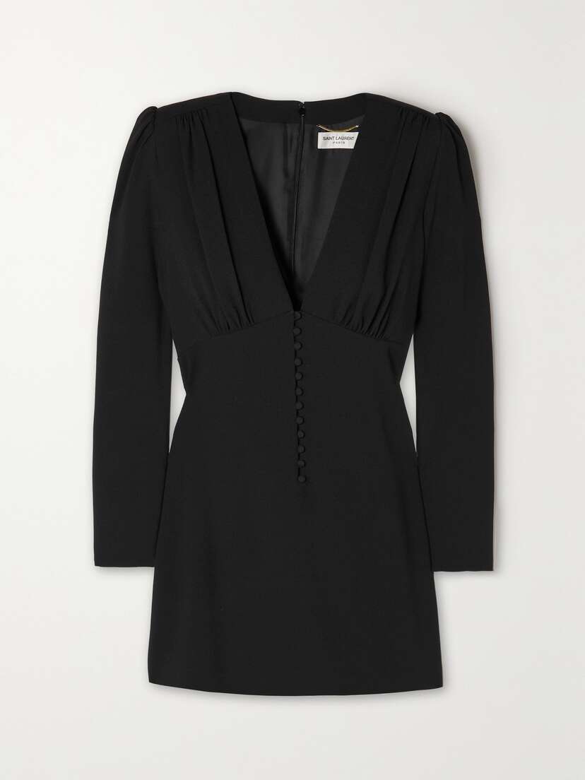 Saint Laurent Crepe Mini Dress