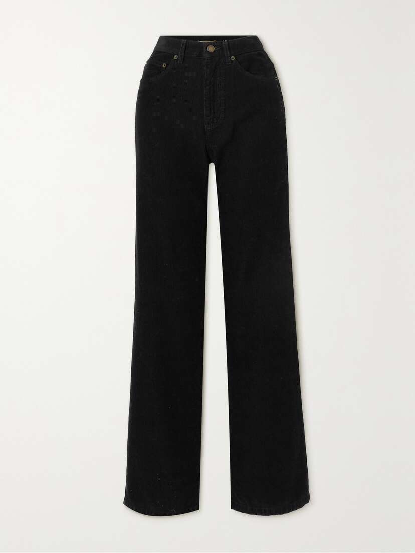 SAINT LAURENT Cotton-corduroy Straight-leg Pants