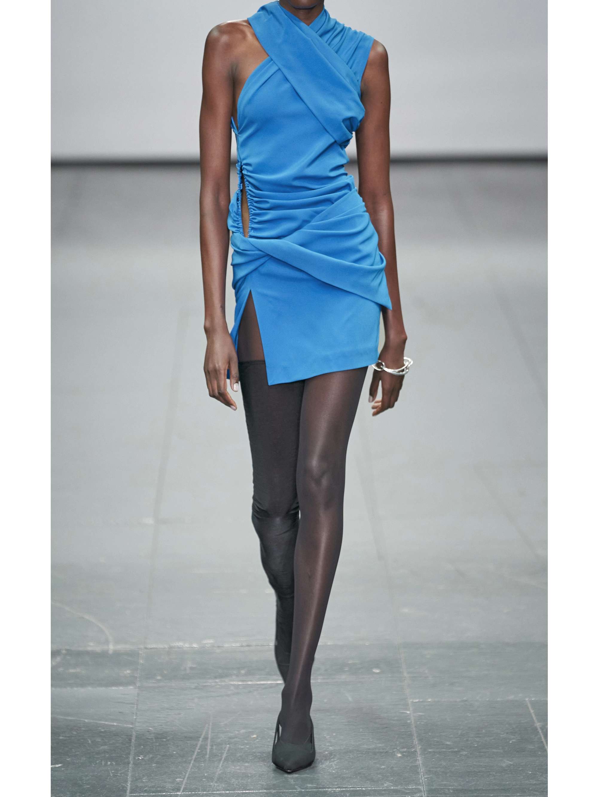 SUPRIYA LELE Draped satin mini dress