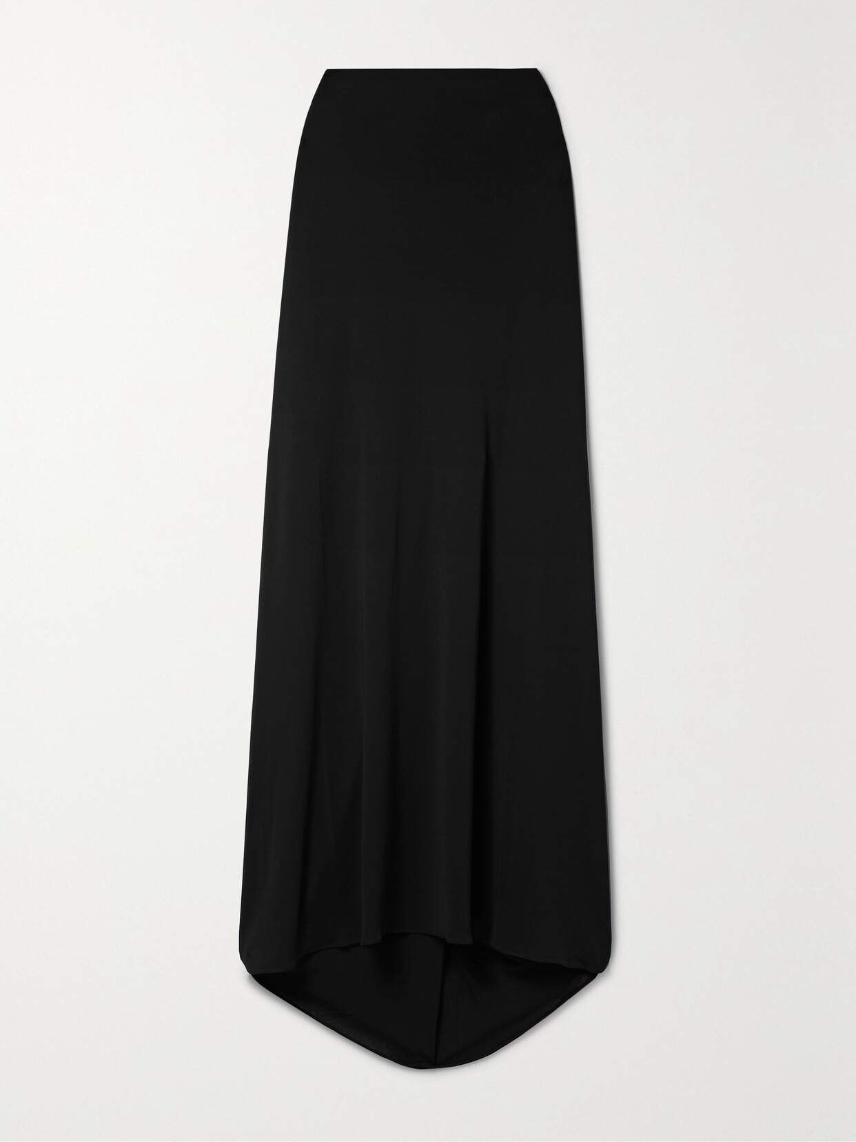 Maximilian Davis Donna Draped Stretch-jersey Maxi Skirt In Black