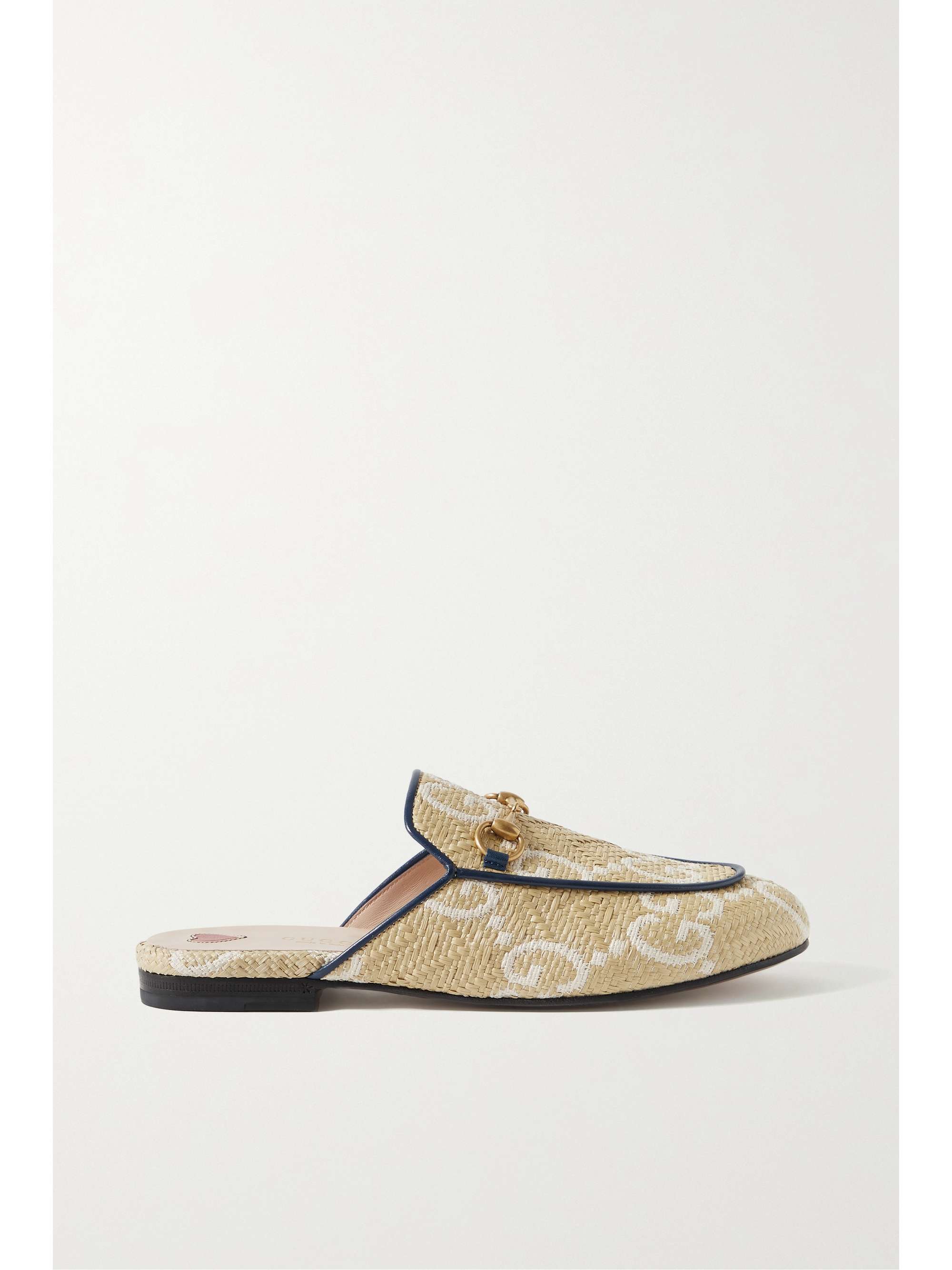 gucci princetown raffia