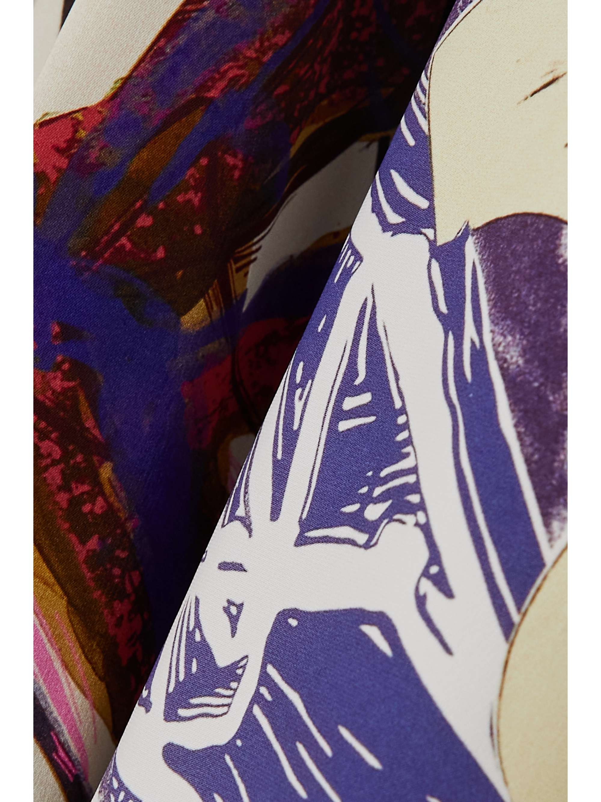 STELLA MCCARTNEY Printed satin midi dress