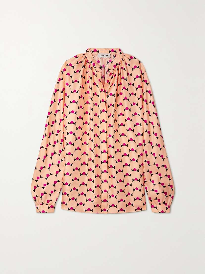 Lanvin Printed Silk Blouse