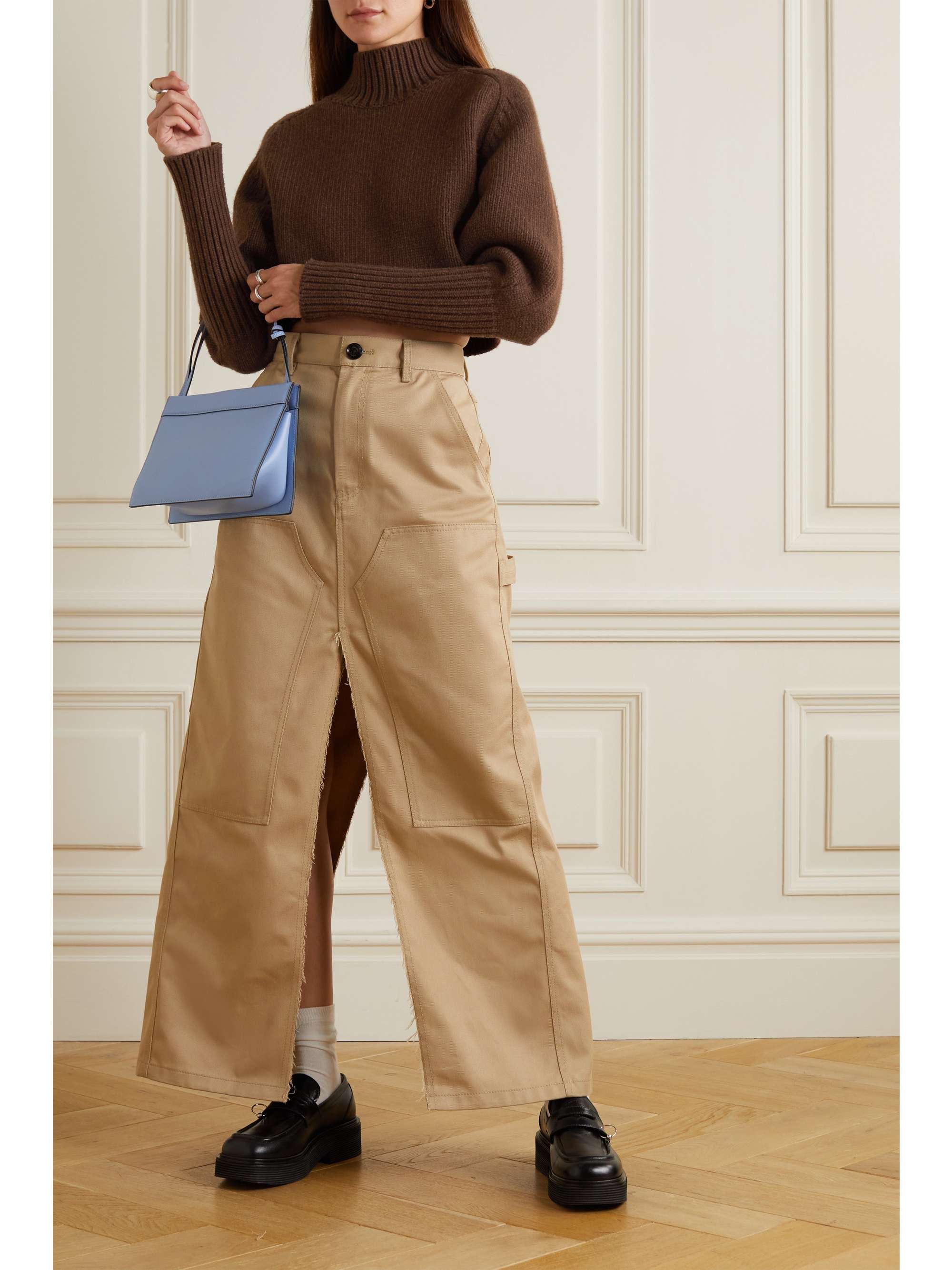 LVIR Cropped wool-blend turtleneck sweater