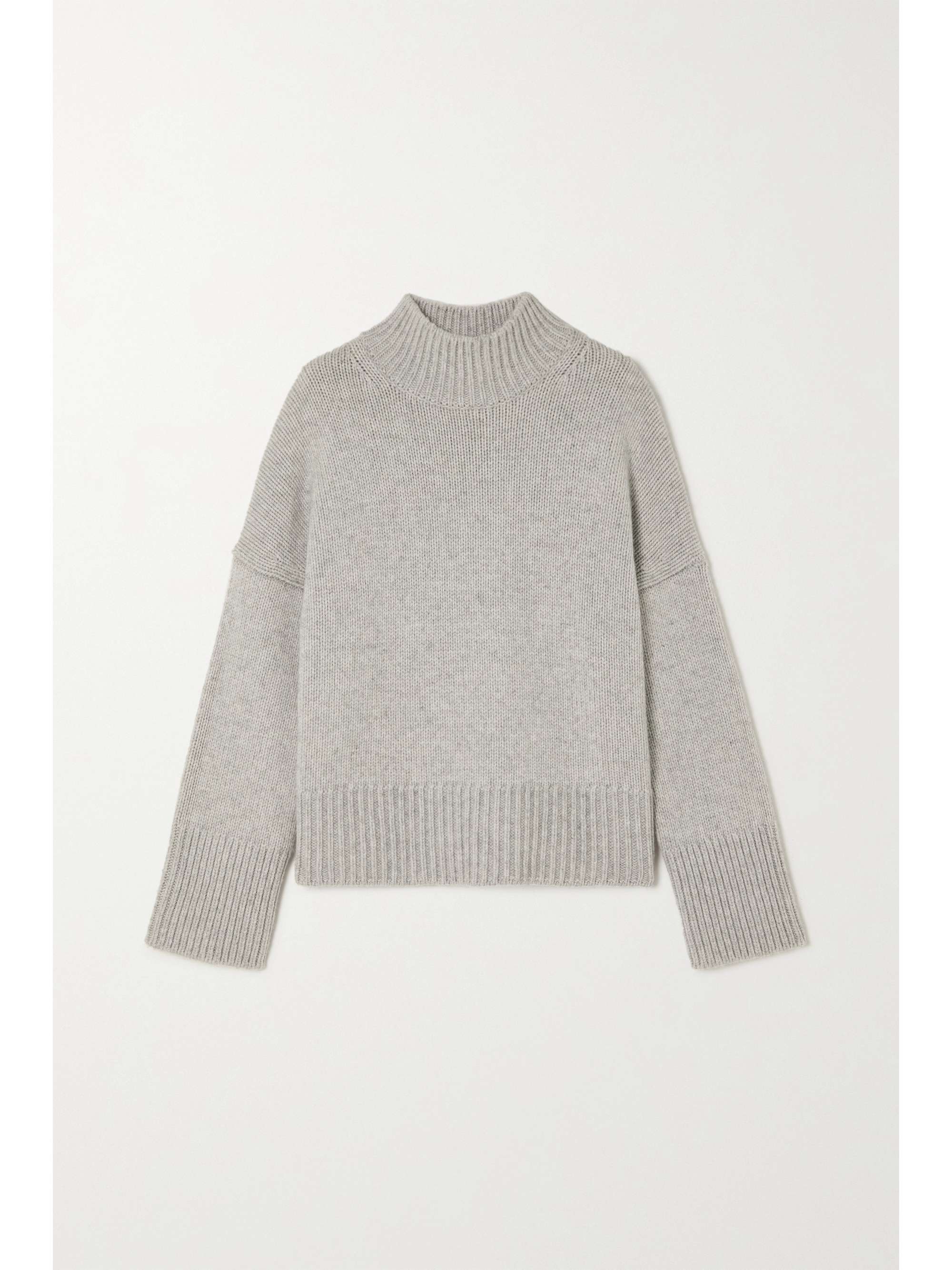 gray mock neck