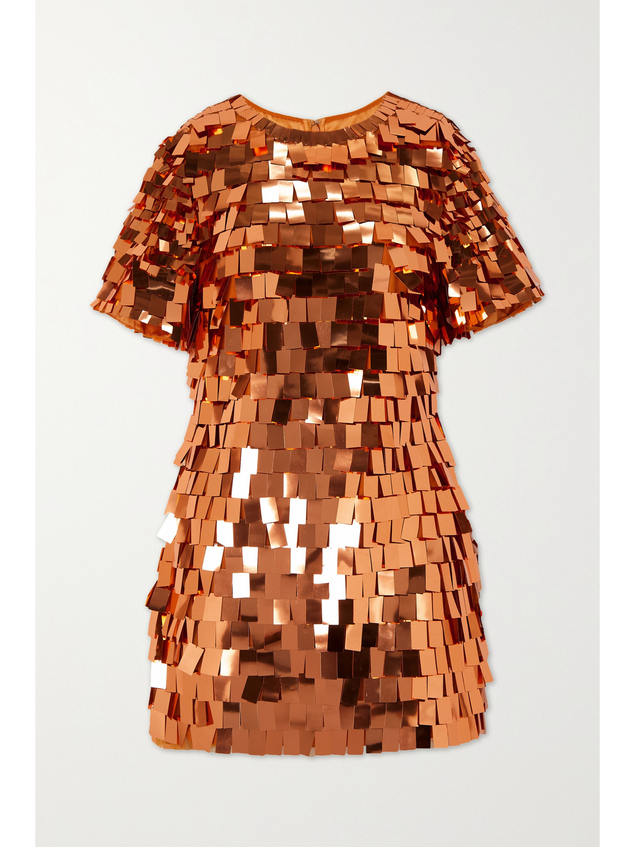 SIMKHAI - Vivienne Sequined Tulle Mini Dress - Metallic