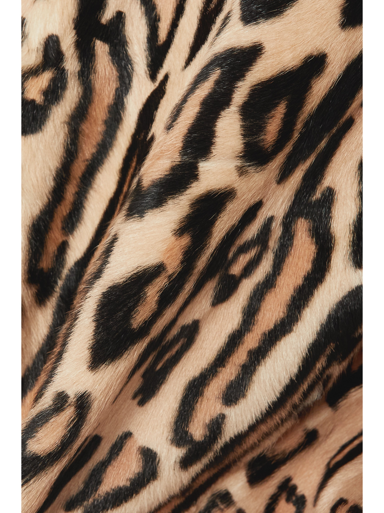 UTZON JOVANNE LEOPARD-PRINT GOAT HAIR JACKET