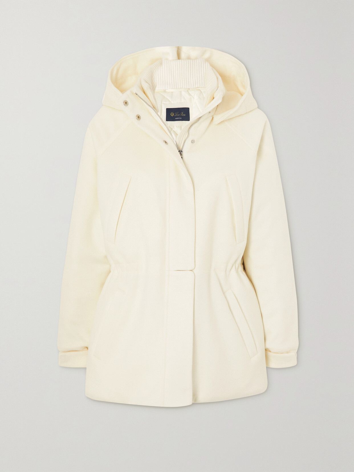 Loro Piana - Icery Hooded Padded Cashmere Coat - White