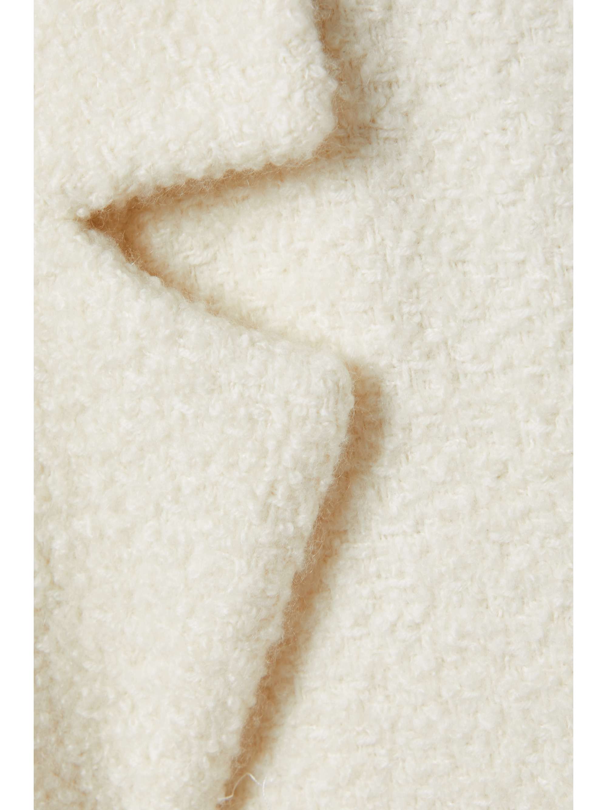 LORO PIANA Langston belted cashmere and silk-blend bouclé-tweed  coat