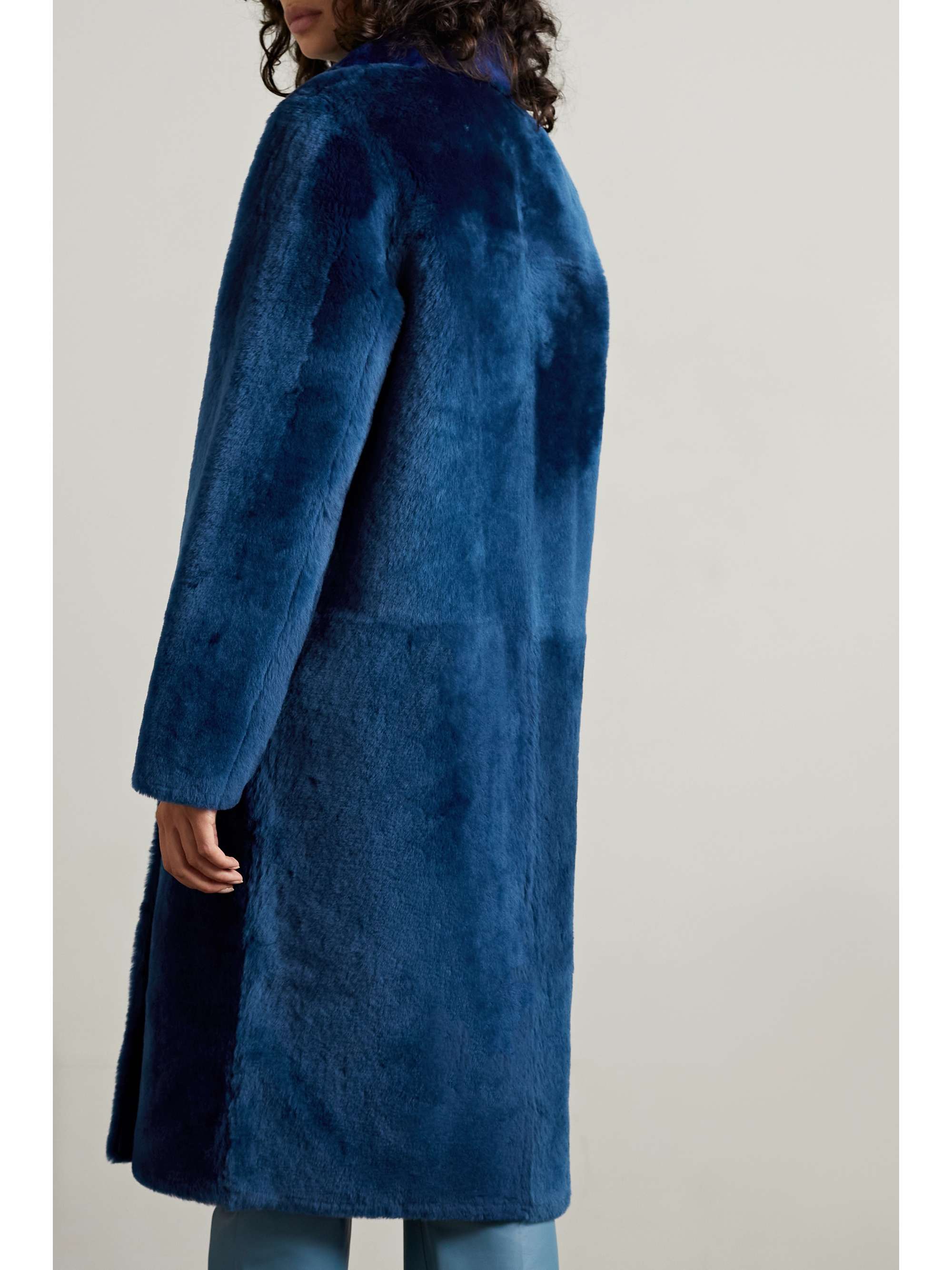 YVES SALOMON Double-breasted shearling coat