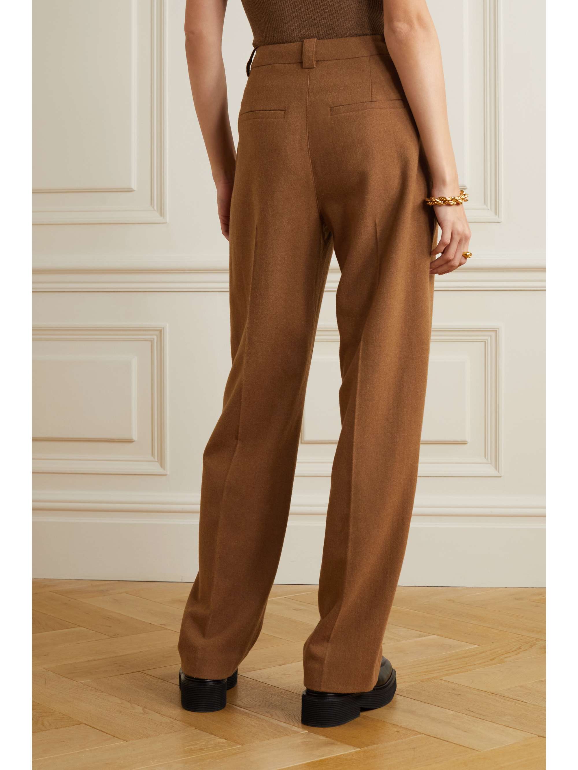 VINCE Flannel straight-leg pants | NET-A-PORTER
