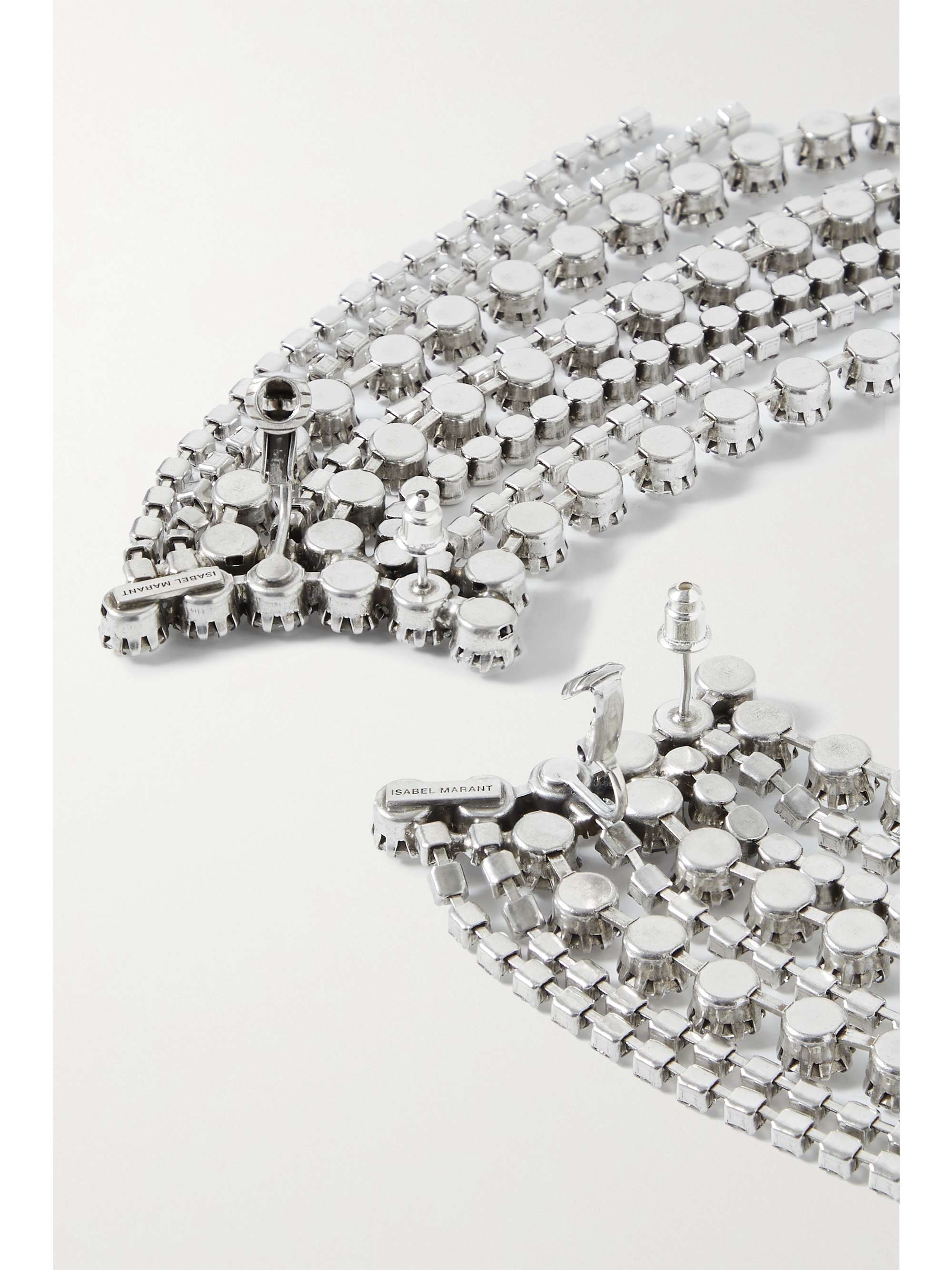 ISABEL MARANT Midnight Dancin silver-tone crystal earrings