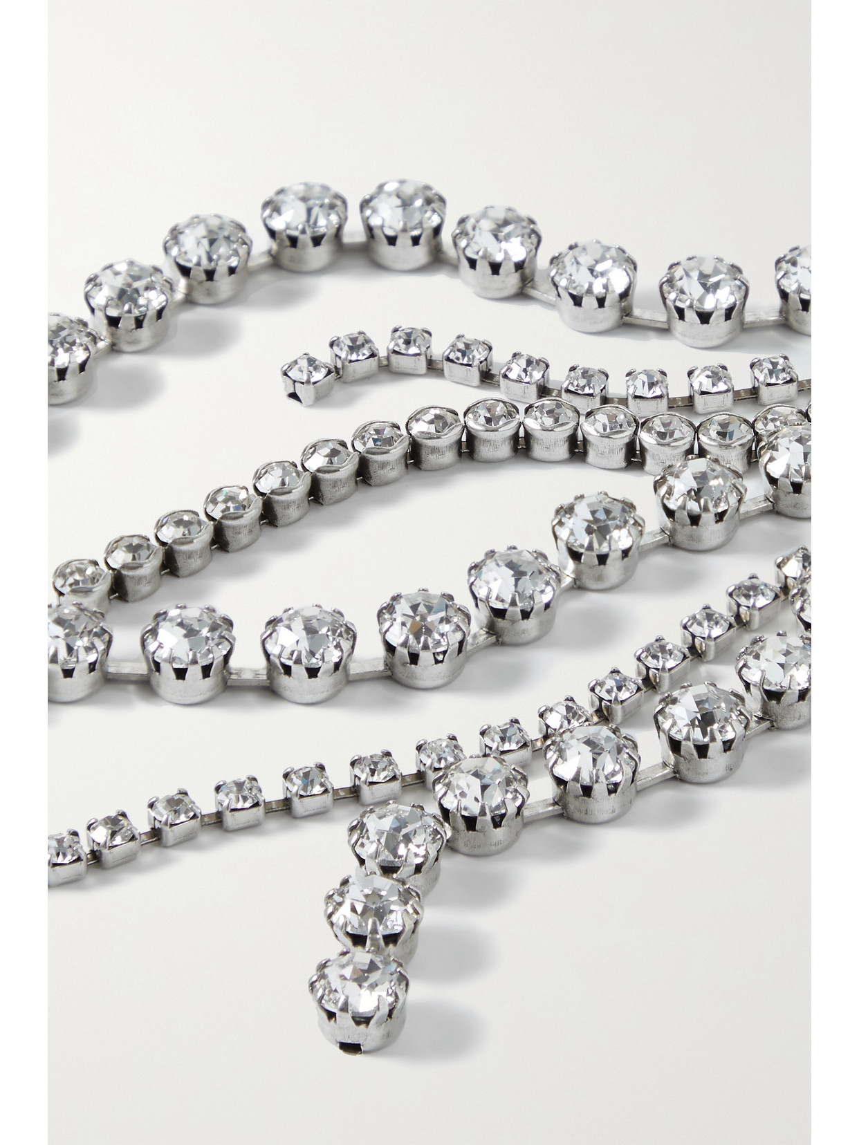 Isabel Marant Midnight Dancin Silver-tone Crystal Earrings In Silver