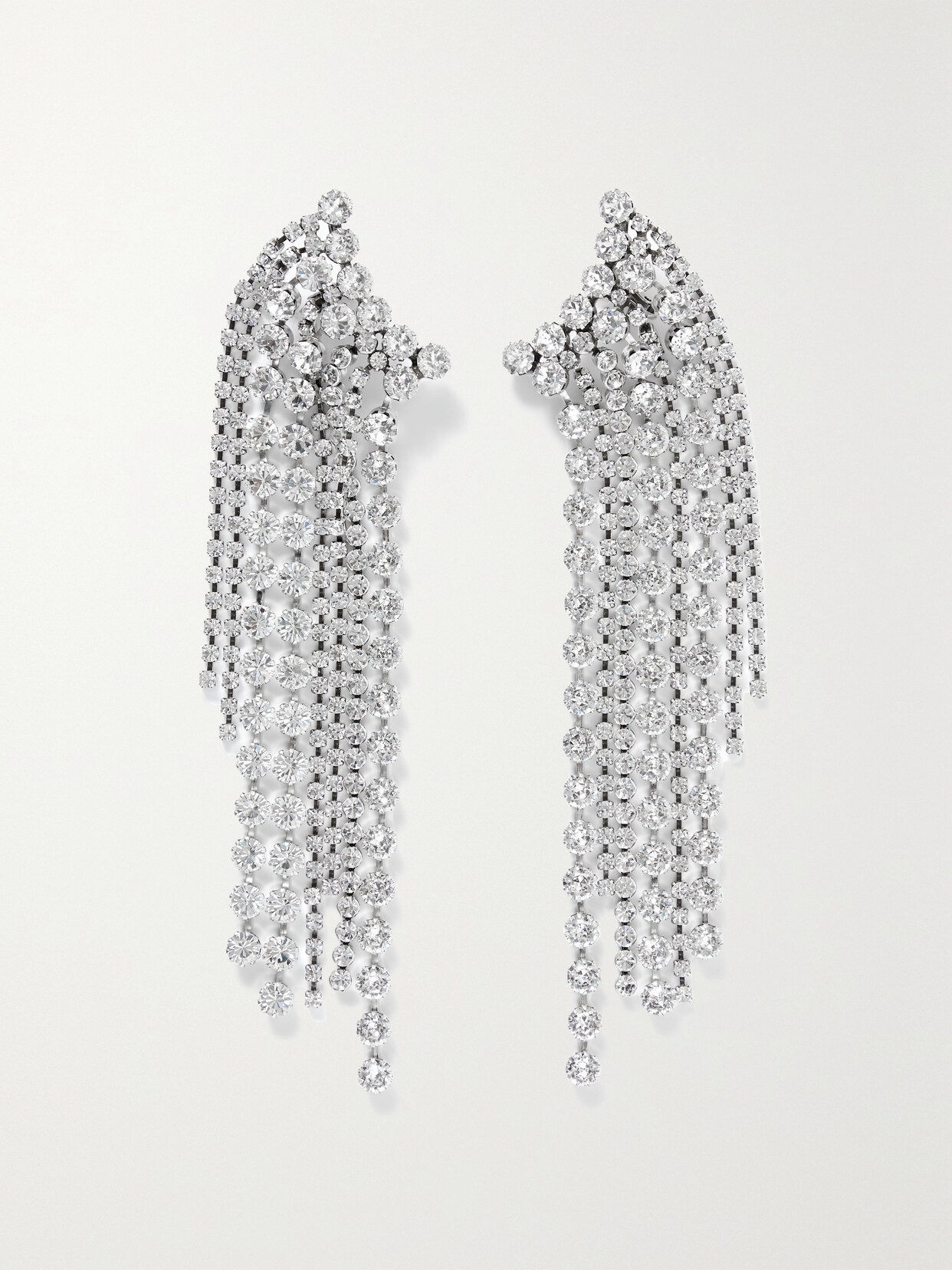 Isabel Marant Midnight Dancin Silver-tone Crystal Earrings